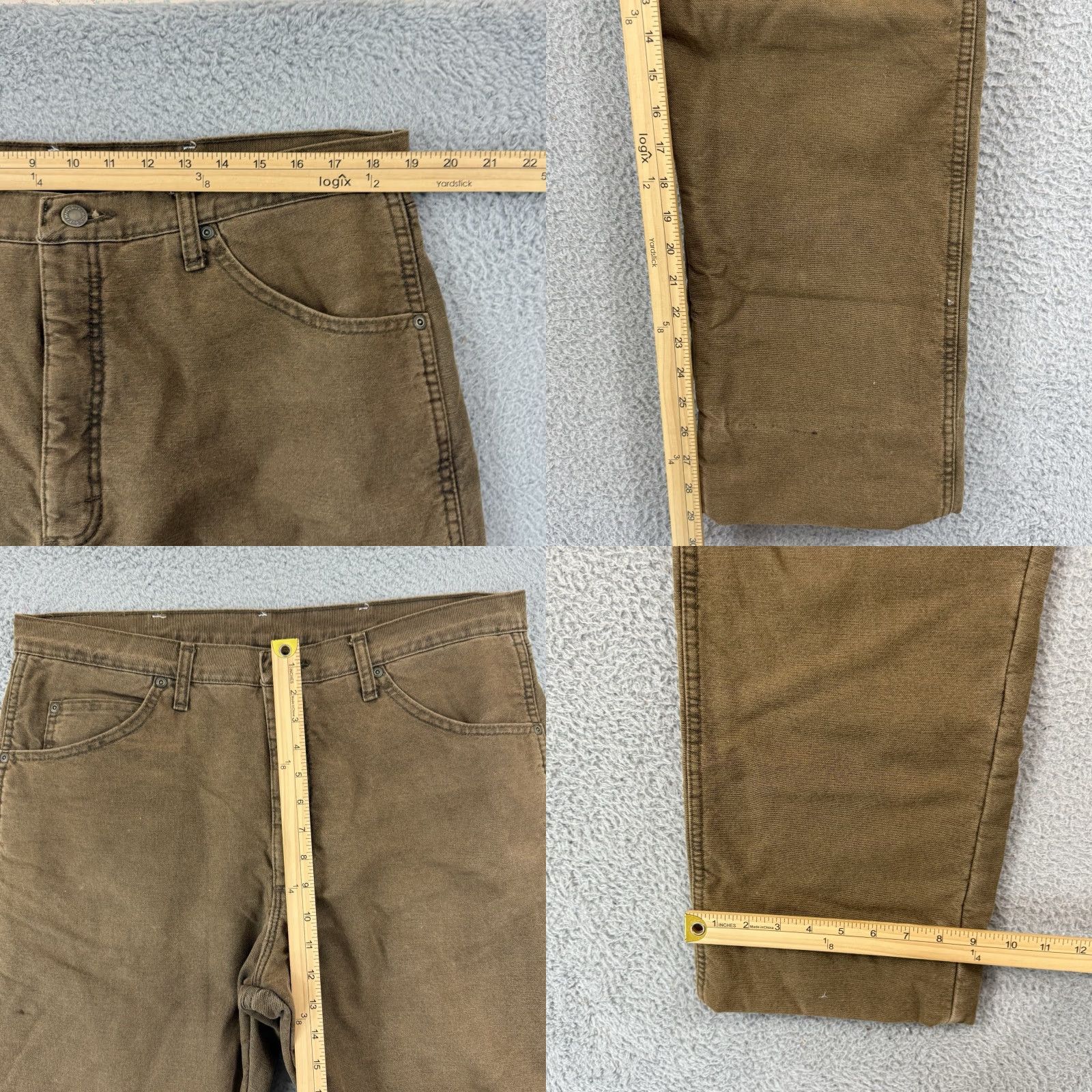 Wrangler Wrangler Rugged Wear Jeans Mens 38x29 Brown Fleece Lined Denim Workwear Outdoor Jeans Size US 38 / EU 54 - 8 Thumbnail