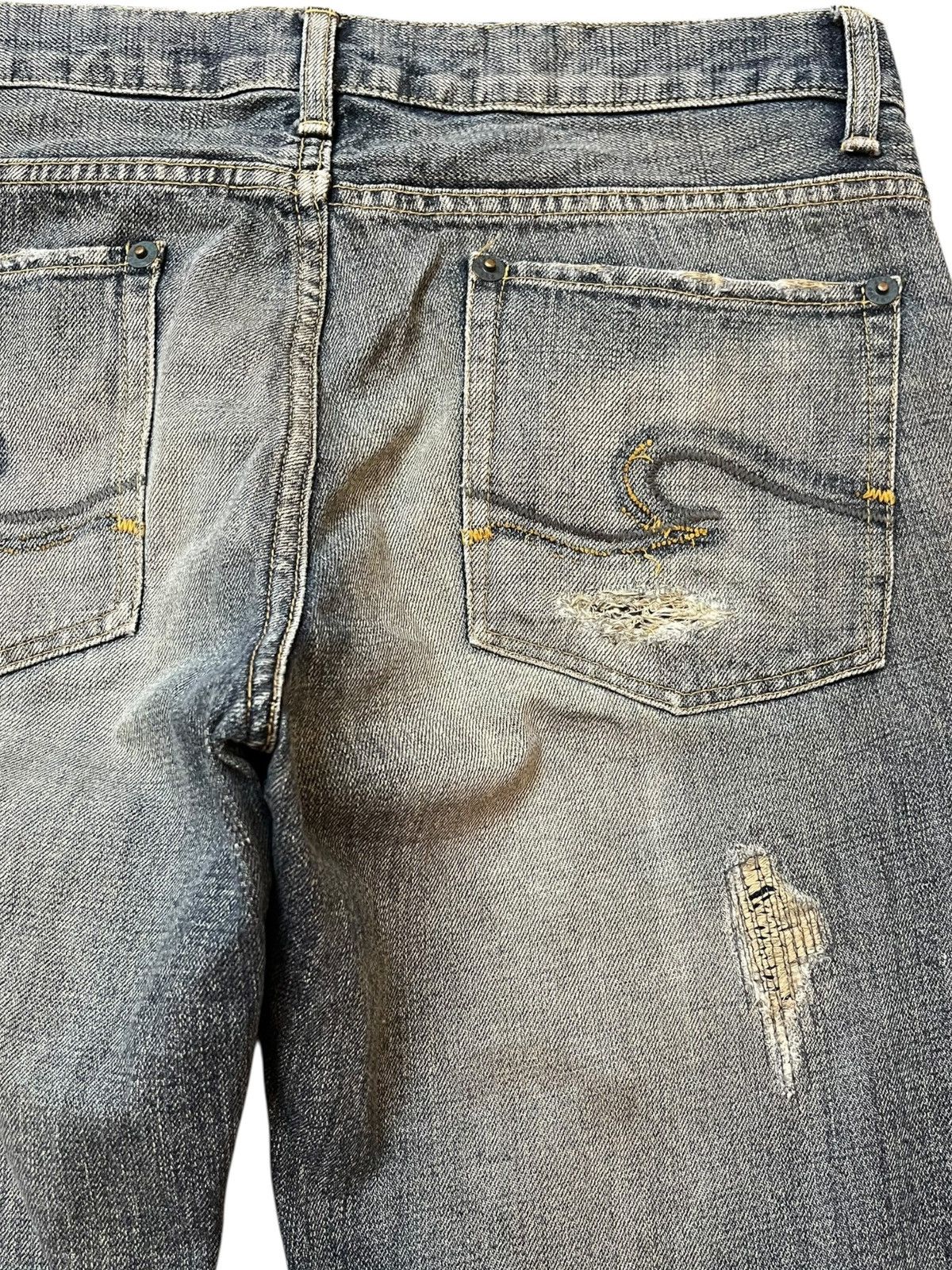 20471120 Vintage 291295 Homme Flare Grunge Distressed Denim Size US 32 / EU 48 - 8 Thumbnail
