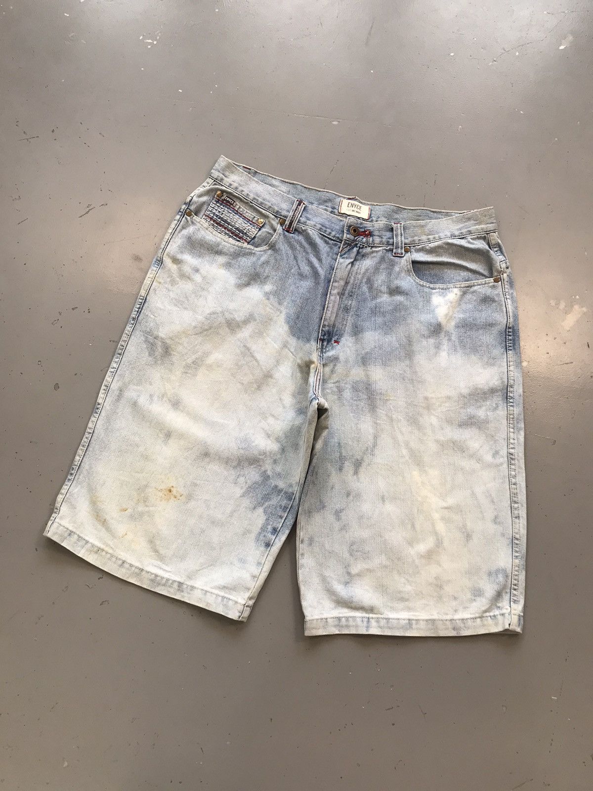 Enyce × Vintage Vintage enyce thread embroidered pocket denim jort Size US 40 / EU 56 - 2 Thumbnail