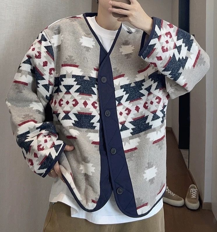 Japanese Brand × Vintage Retro fashion colourful bohemian design jacket Size US XXL / EU 58 / 5 - 2 Thumbnail