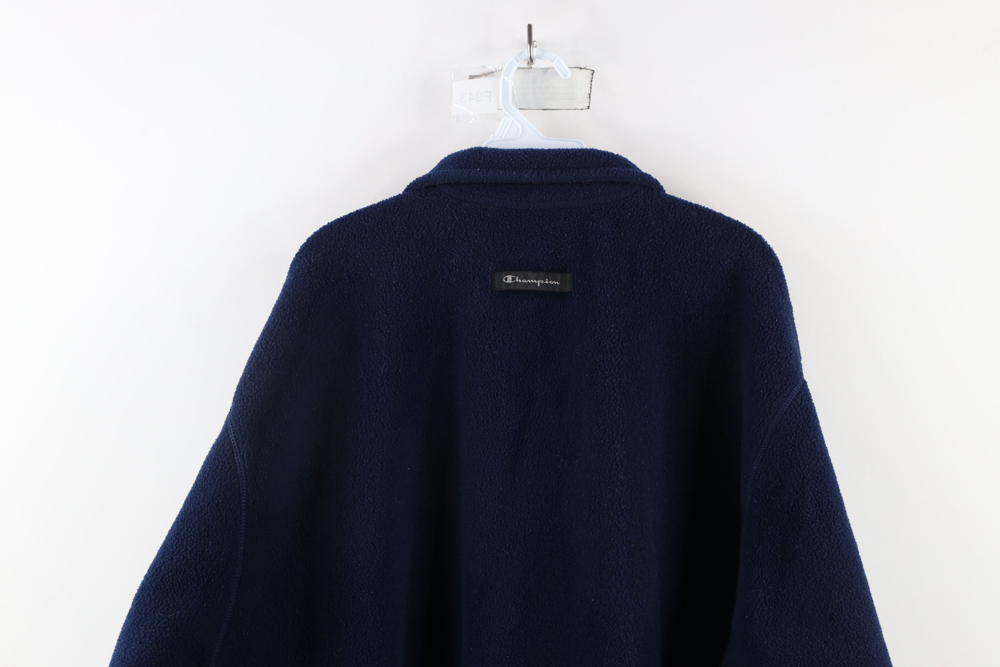 Champion × Vintage Vintage 90s Champion Dame University Half Zip Fleece Sweater Size US XXL / EU 58 / 5 - 11 Thumbnail