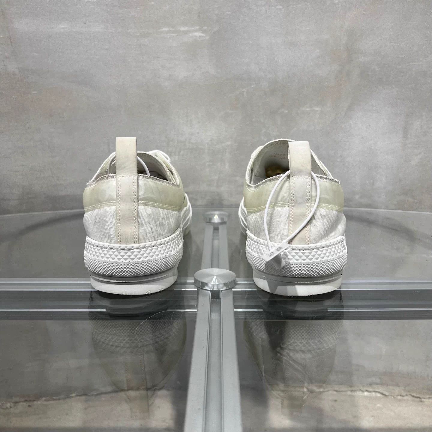 Dior Dior B23 Oblique Print White Sneakers EUR 43 Size US 10 / EU 43 - 6 Thumbnail