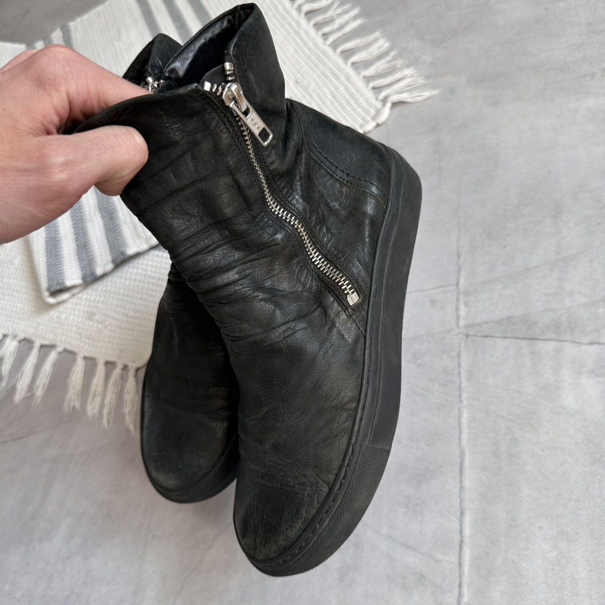 Dirk Bikkembergs Gothic Zipper Sneakers Inspired Guidi Cinzia Araia Vibe Size US 7 / IT 37 - 9 Thumbnail
