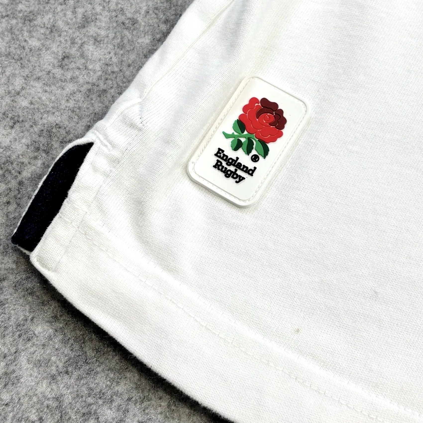 Vintage VINTAGE TU England Rugby Polo Shirt Large Mens White Long Sleeve Top Used Worn Size US L / EU 52-54 / 3 - 4 Thumbnail