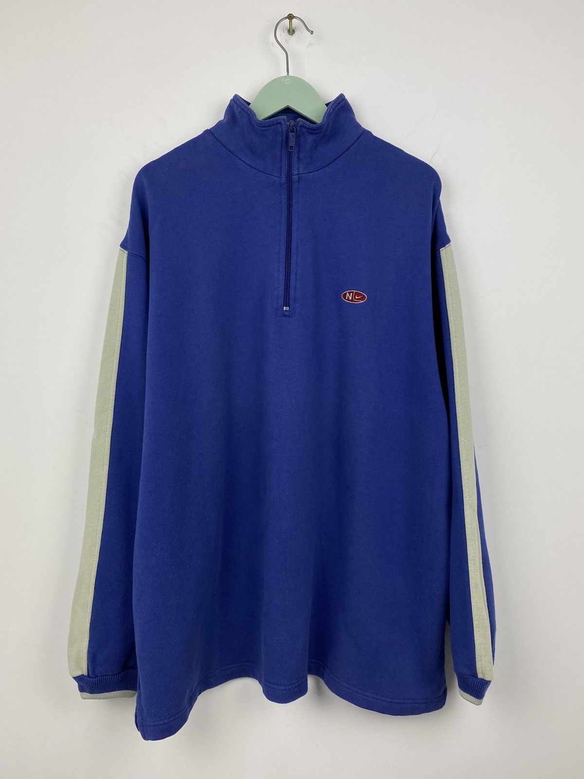 Nike Vintage Nike 1/3 Zip Sweatshirt Stussy Ed Hardy Von Dutch Size US L / EU 52-54 / 3 - 1 Thumbnail