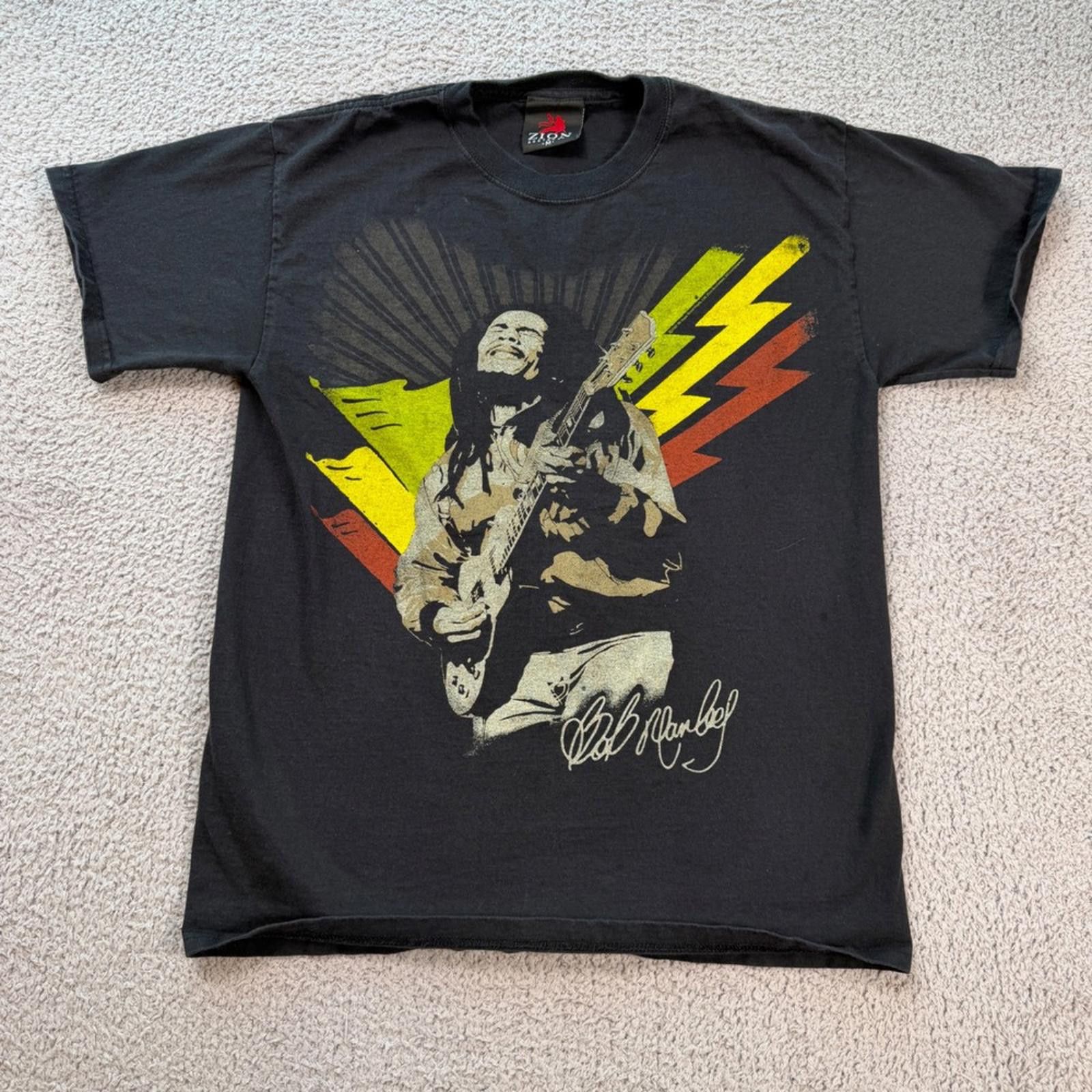 Zion Rootswear Bob Marley Zion Rootswear T Shirt Mens M Black Reggae Rasta Size US M / EU 48-50 / 2 - 1 Thumbnail