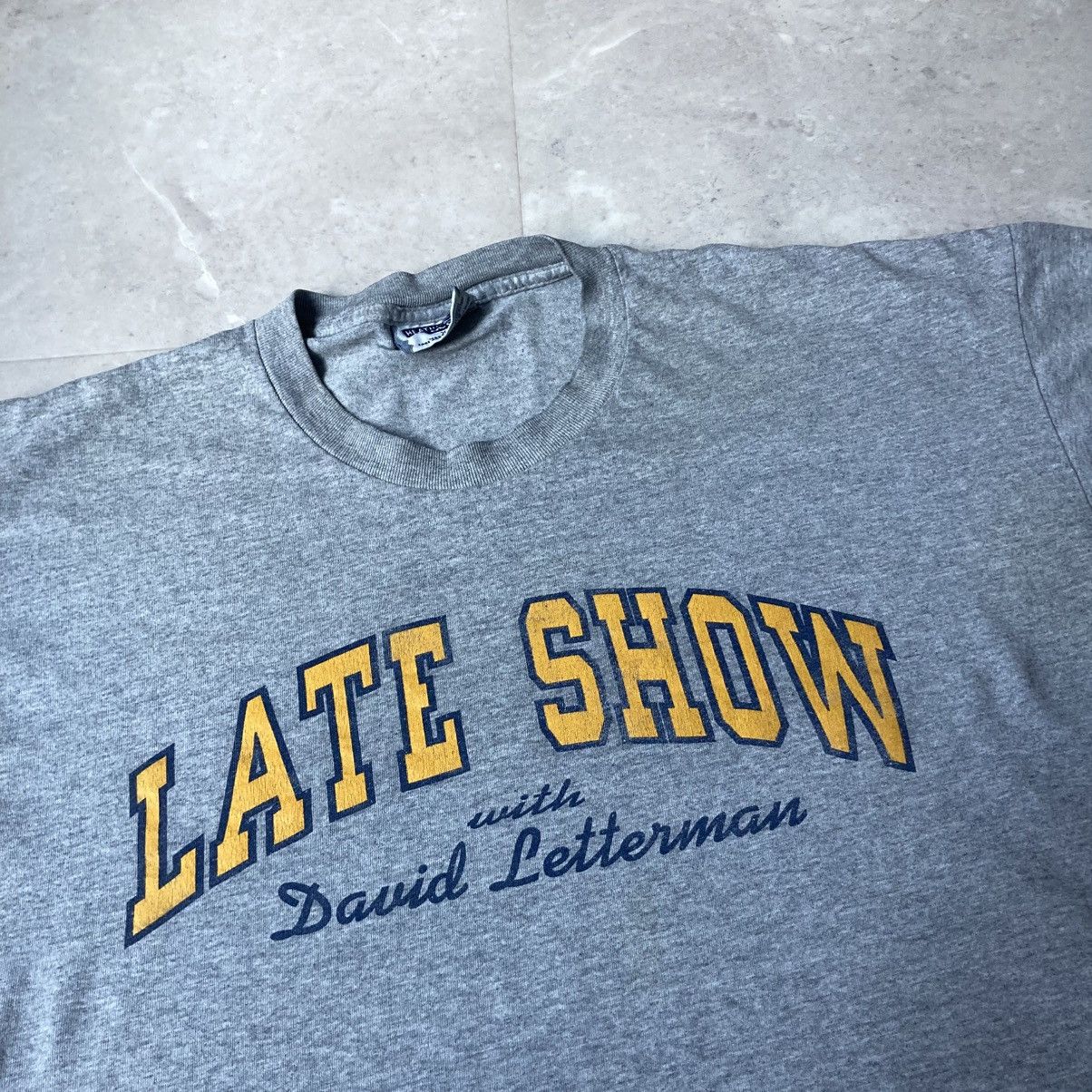 Rap Tees vintage late show with david letterman lee heather tee Size US XL / EU 56 / 4 - 2 Thumbnail