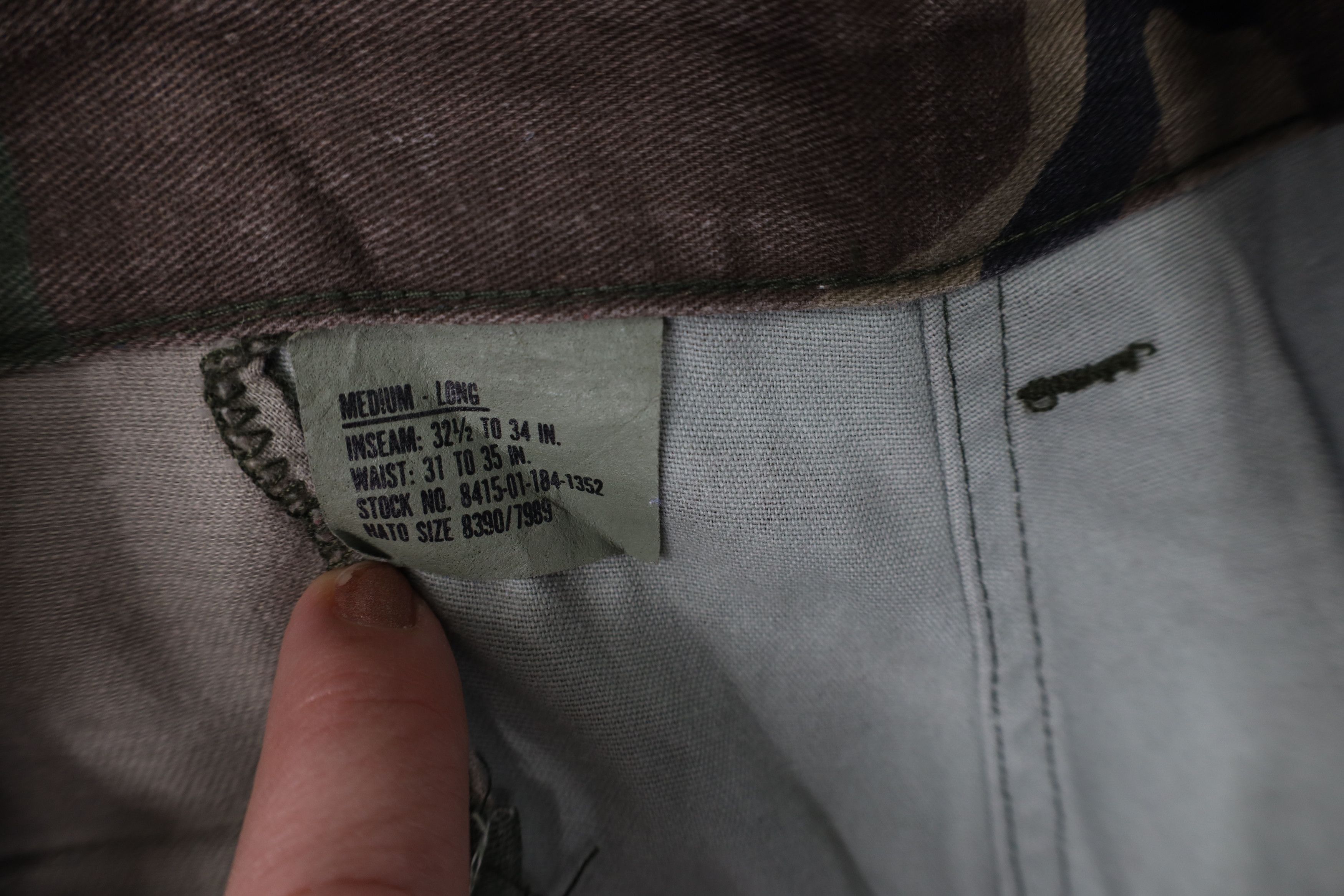Vintage Vintage Y2K 2001 USGI Camouflage Combat Cargo Pants USA Size US 34 / EU 50 - 8 Thumbnail