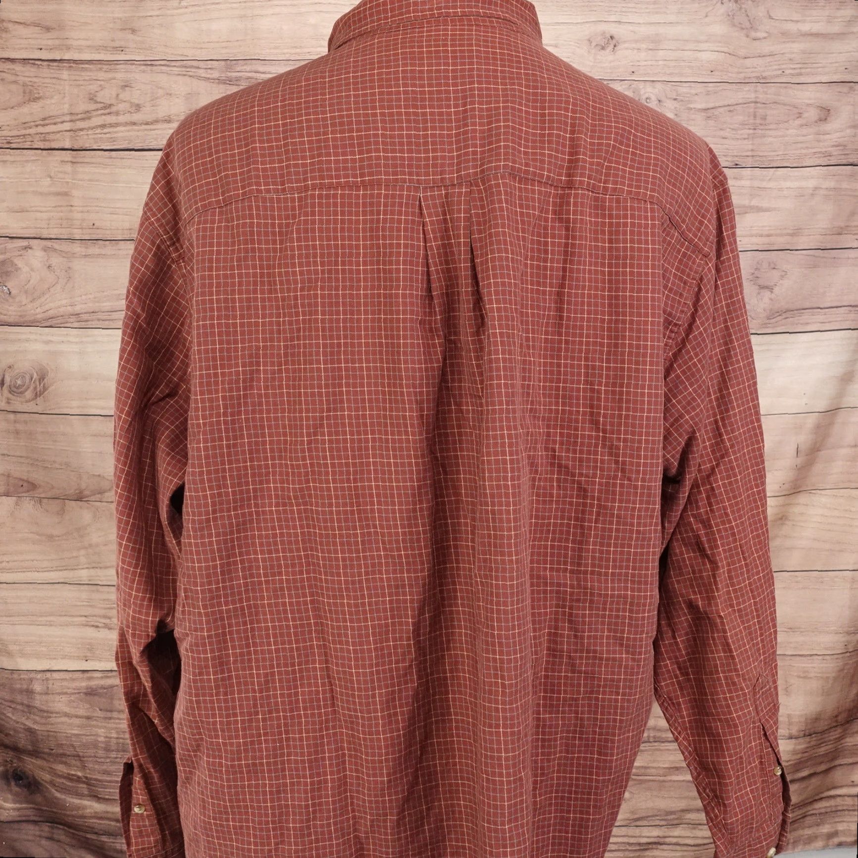 Roundtree & Yorke Roundtree & Yorke Men's XL Button-Up Check Shirt Casual Business Formal Spring Summer Fall Winter Size US XL / EU 56 / 4 - 4 Thumbnail
