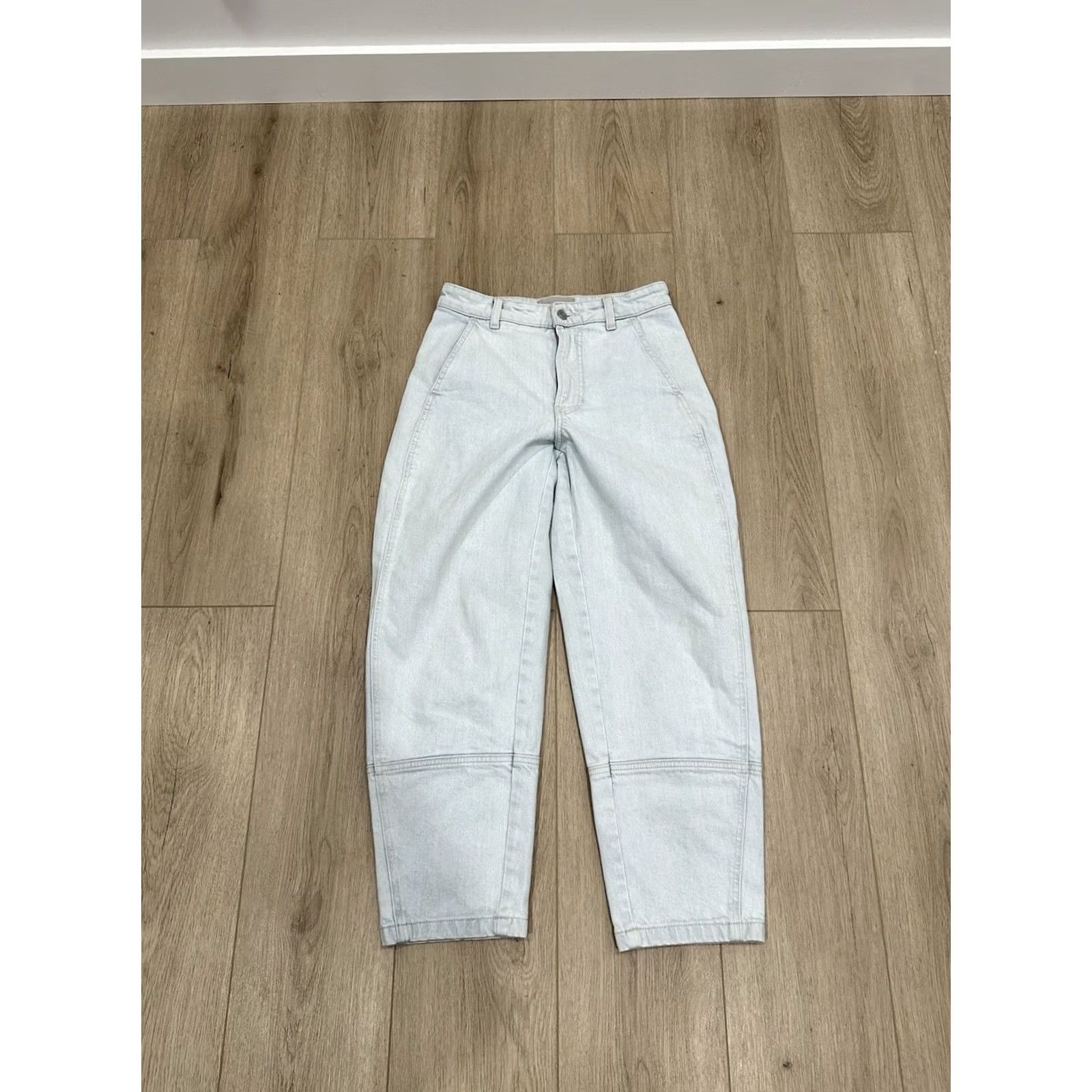 Everlane Everlane Jeans Womens Size 26 Utility Barrel Light Wash Cropped Tapered Denim Size 26" / US 2 / IT 38 - 2 Thumbnail
