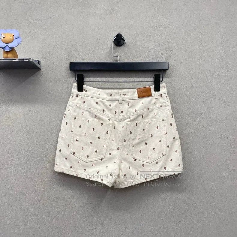 Hermes Hermes Pig Nose Printed Beige Short Pants Size 42" / US 20 - 2 Thumbnail