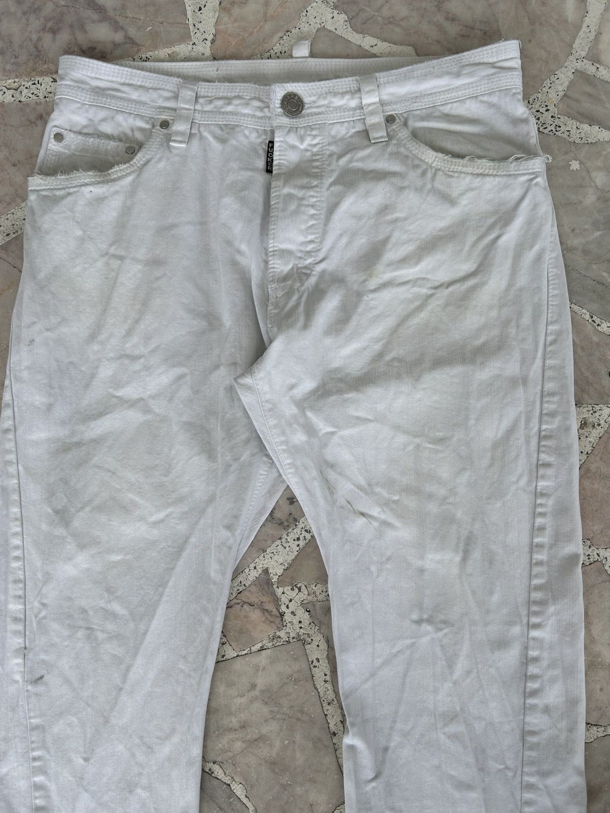 Dsquared2 Motherfucker Denim Dsquared Italy White Vintage Size US 33 - 4 Thumbnail