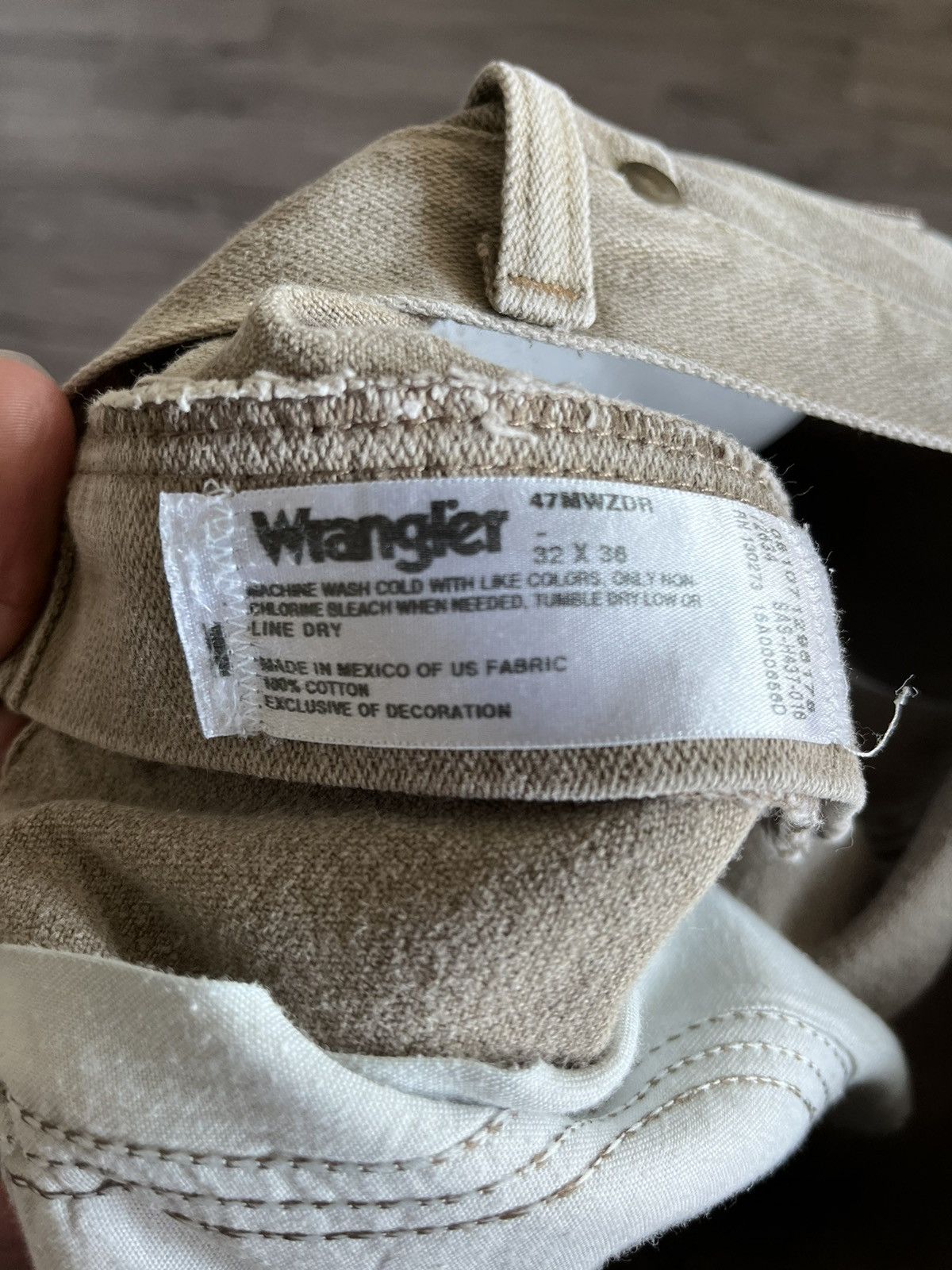 Vintage Vintage Wrangler Jeans Beige Brown Size US 32 / EU 48 - 5 Thumbnail