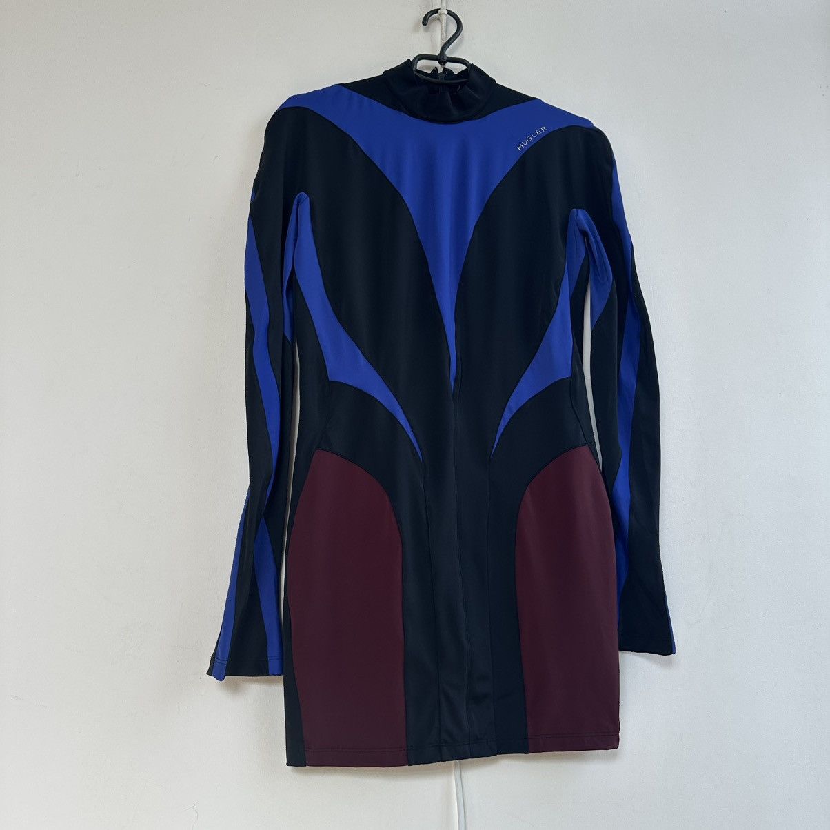 H&M × Mugler Mugler x H&M Spiral Paneled Mini Dress Size L / US 10 / IT 46 - 9 Thumbnail