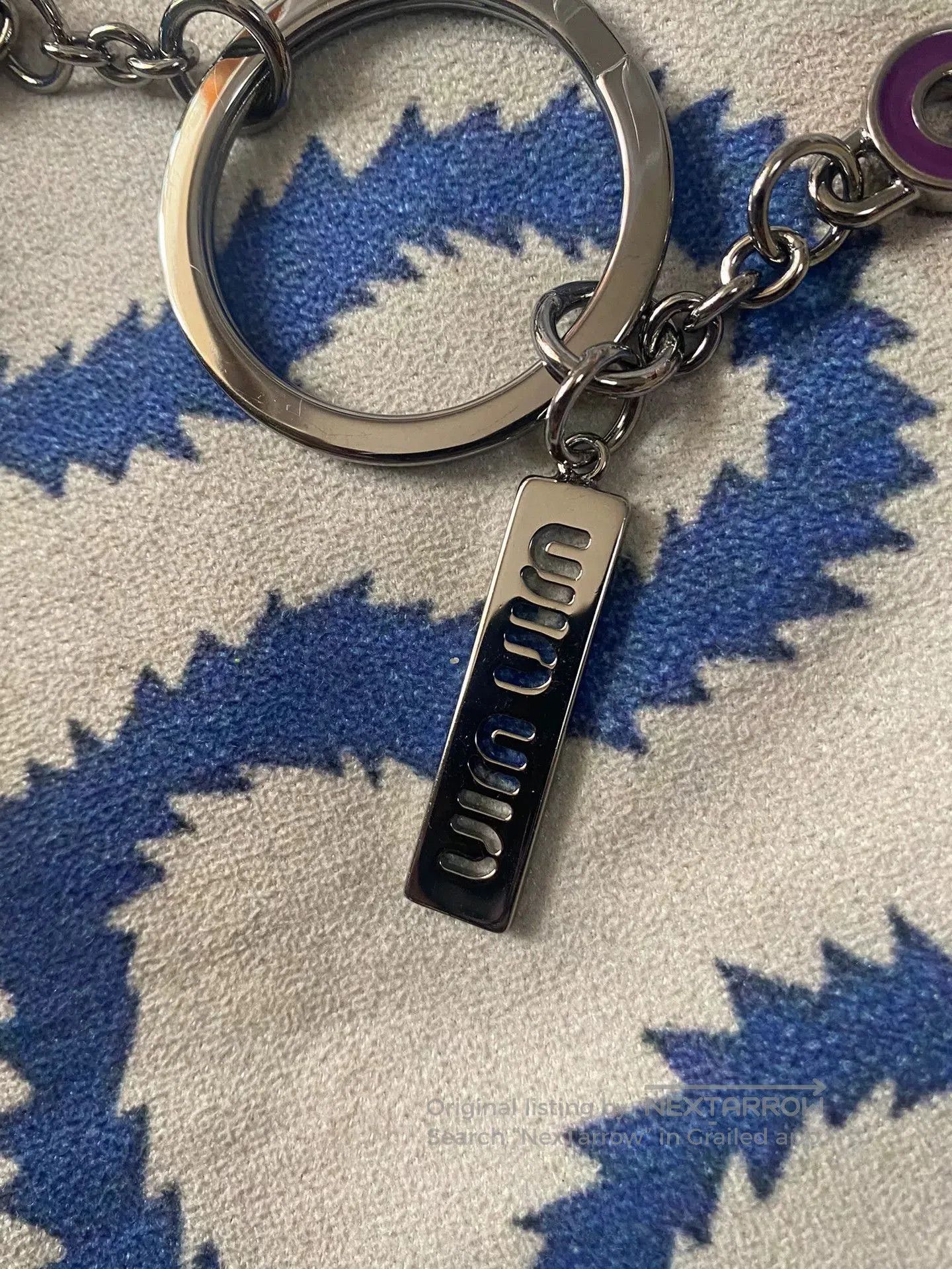 Vivienne Westwood Miu Miu Purple Gem Keychain. Size ONE SIZE - 7 Thumbnail