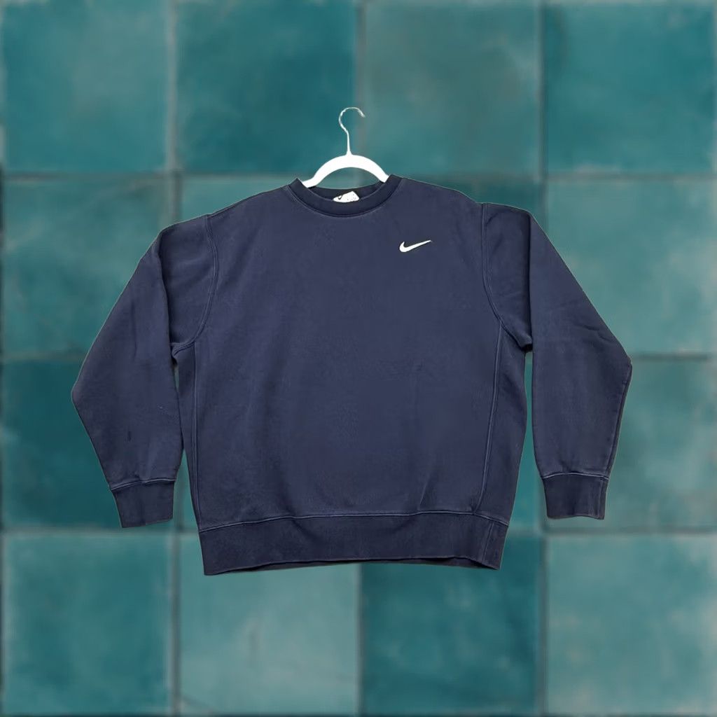 Nike Nike Sportswear Club Fleece Crewneck Logo Sweatshirt Men M Blue BV2662 Size US M / EU 48-50 / 2 - 1 Thumbnail