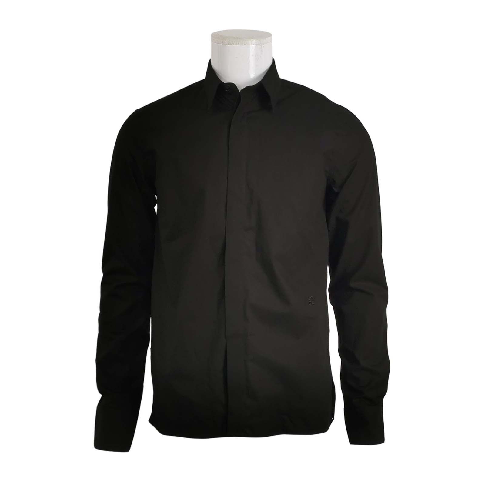 Givenchy Givenchy Black Embroidered Logo Shirt 38 Size US S / EU 44-46 / 1 - 1 Thumbnail