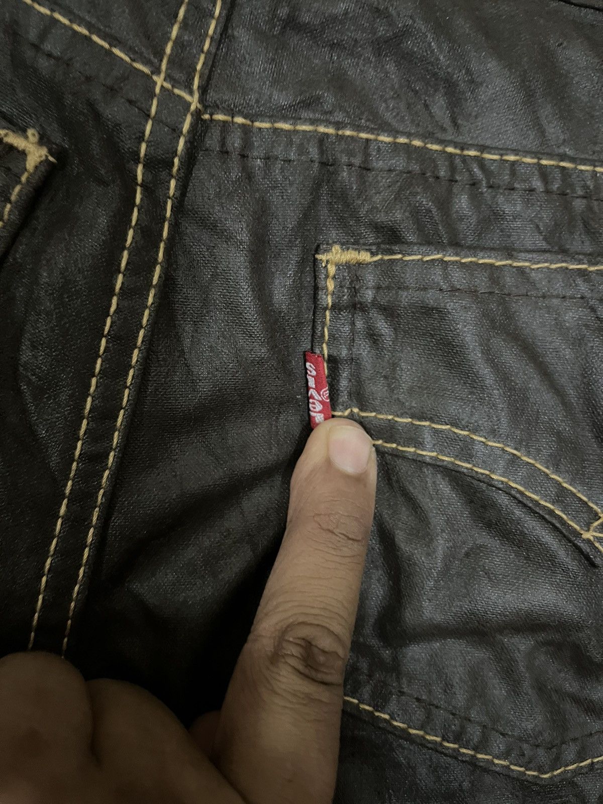 LVC × Levi's × Levi's Vintage Clothing Vintage Levi’s 70’s Flare Leather Style Jeans Size 27" / US 4 / IT 40 - 7 Thumbnail