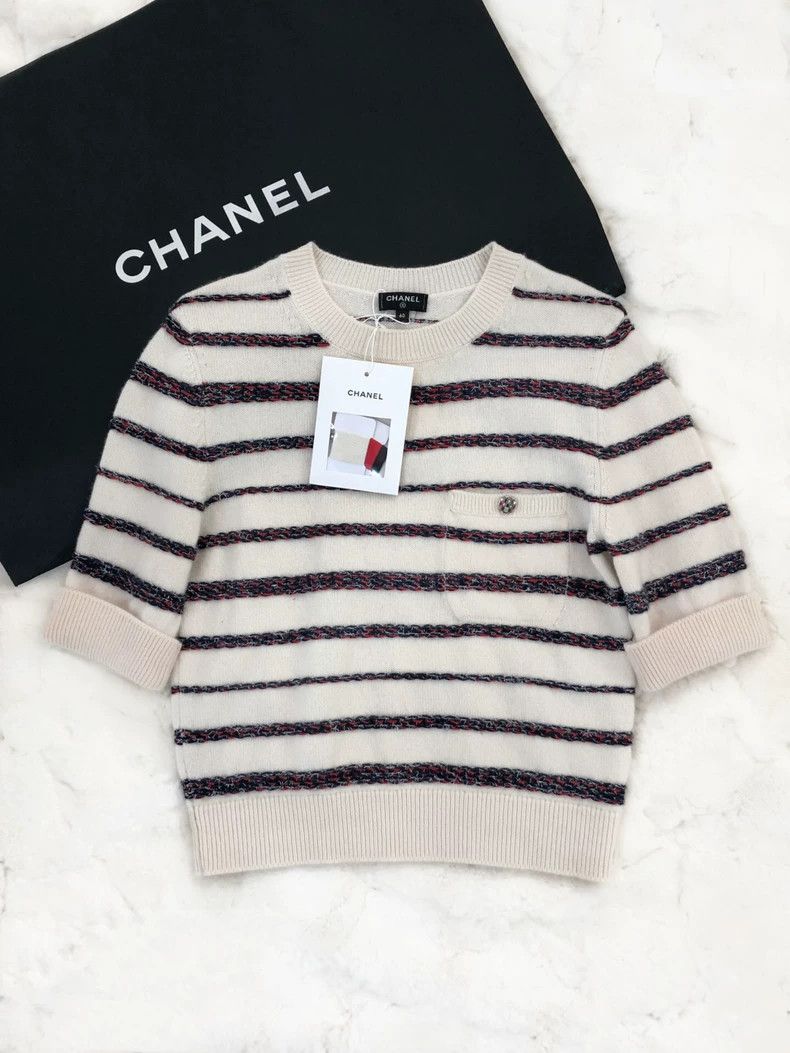 Chanel chanel Roof Series Knitted Short Sleeves Size S / US 4 / IT 40 - 1 Thumbnail