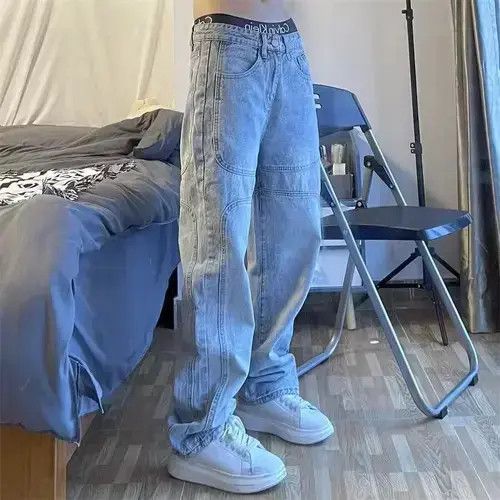 VIBE Loose Casual Couple High Street Denim Pants Size US 28 / EU 44 - 4 Thumbnail