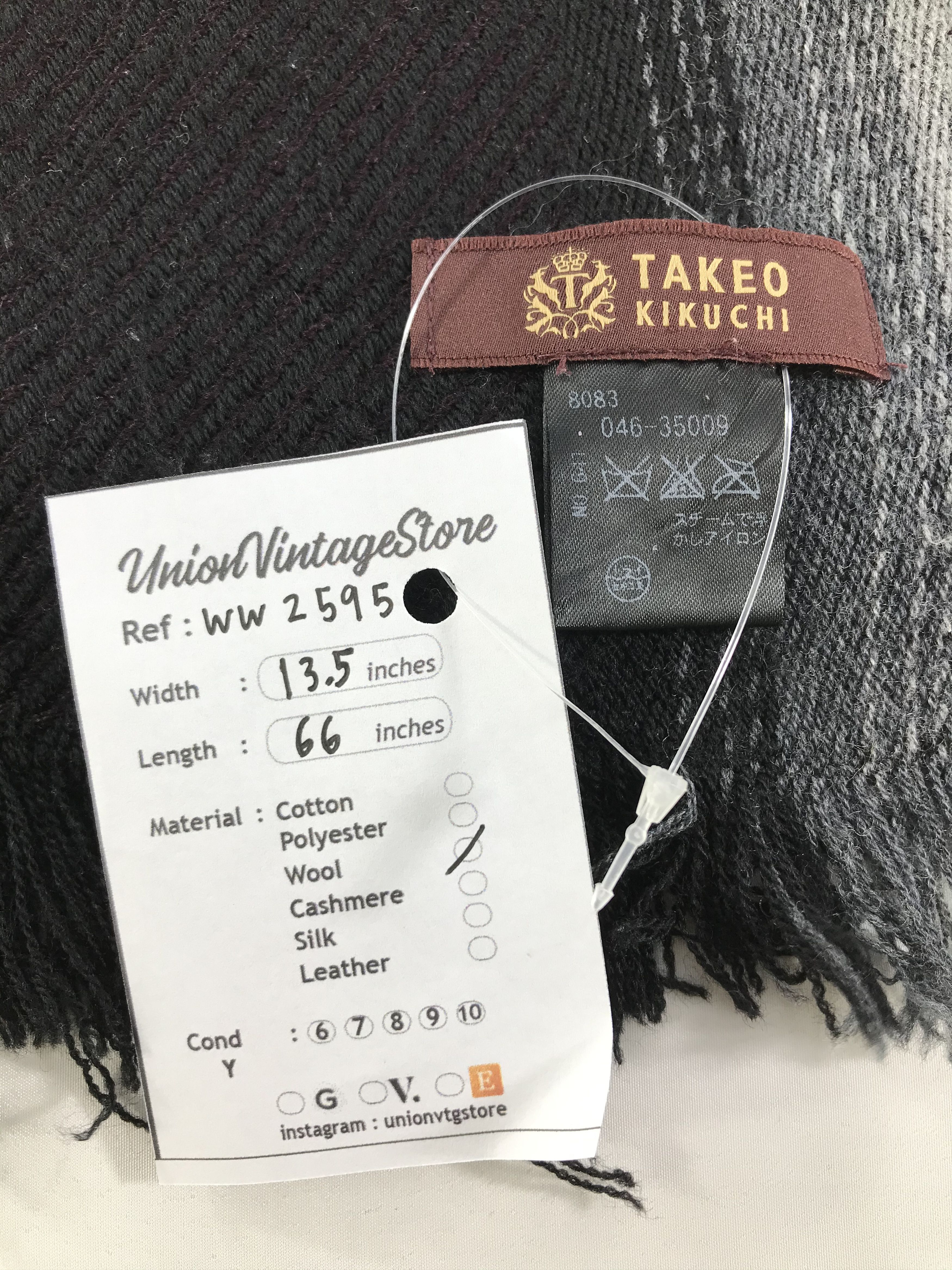 Takeo Kikuchi × Vintage Takeo Kikuchi Scarf / Muffler / Neckwear - WW2595 Size ONE SIZE - 4 Thumbnail