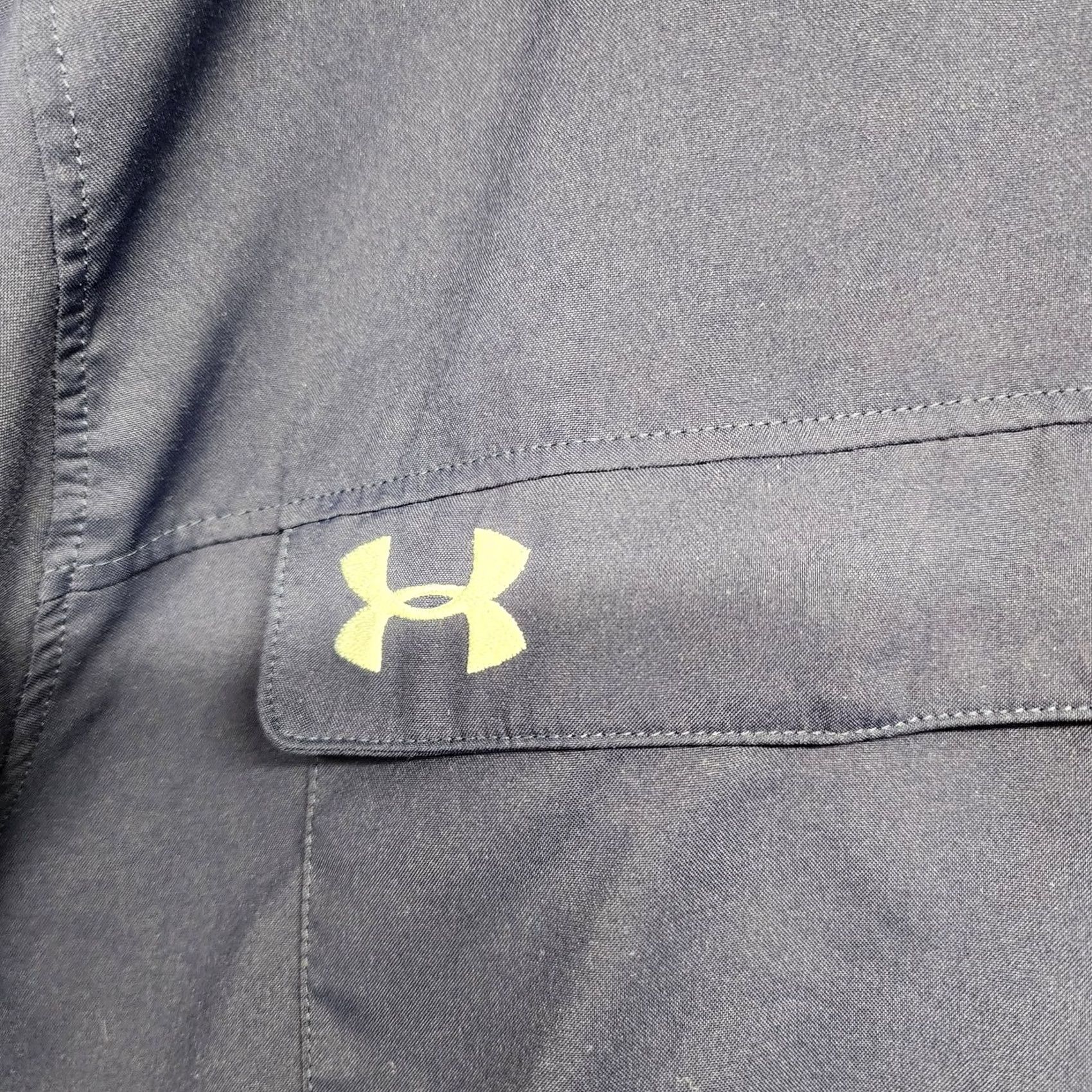 Under Armour Under Armour Shirt Mens XL Short Sleeve Button Up North Ridgeville Ohio Football Blue Size US XL / EU 56 / 4 - 5 Thumbnail