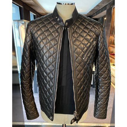 o1loc1c0324 LXR007 Leather Jackets in Black