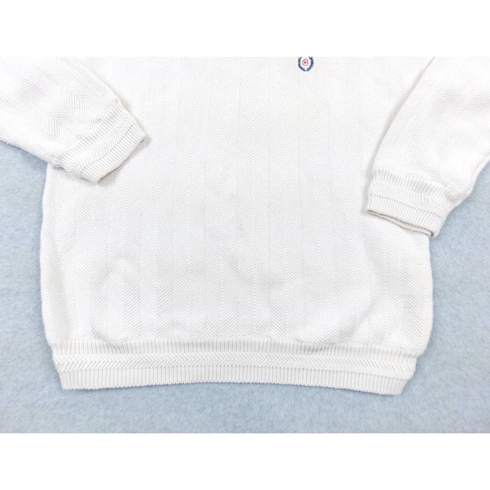 Ralph Lauren VINTAGE Ralph Lauren Chaps Sweater Shirt Adult XL White Knit Pullover Crewneck Embroidered Logo Mens 1980s 90s Preppy Seasonal Knitwear Size US XL / EU 56 / 4 - 4 Thumbnail