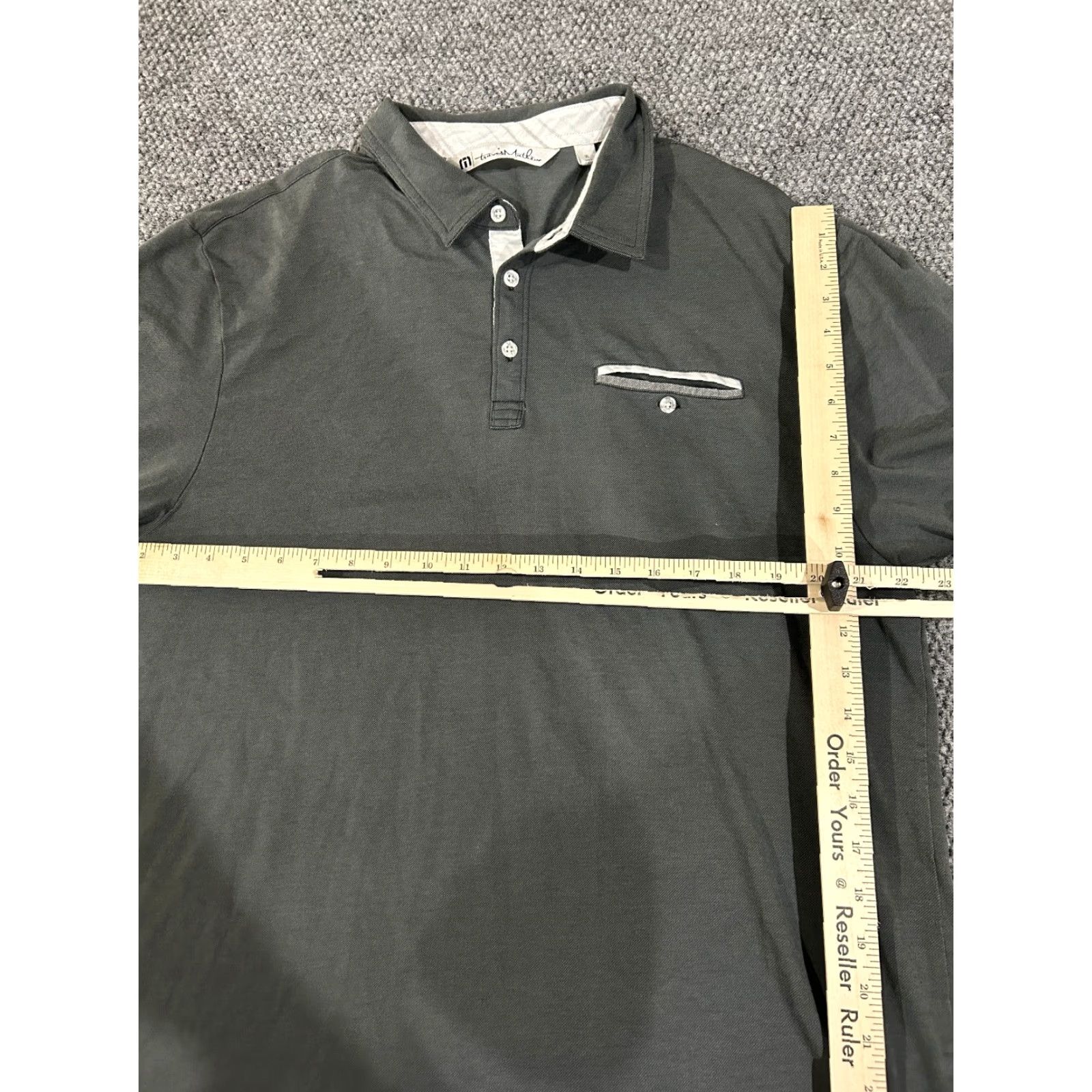 TravisMathew Travis Mathew Polo Shirt Mens XL Gray Short Sleeve Pocket Casual Golf Size US XL / EU 56 / 4 - 3 Thumbnail