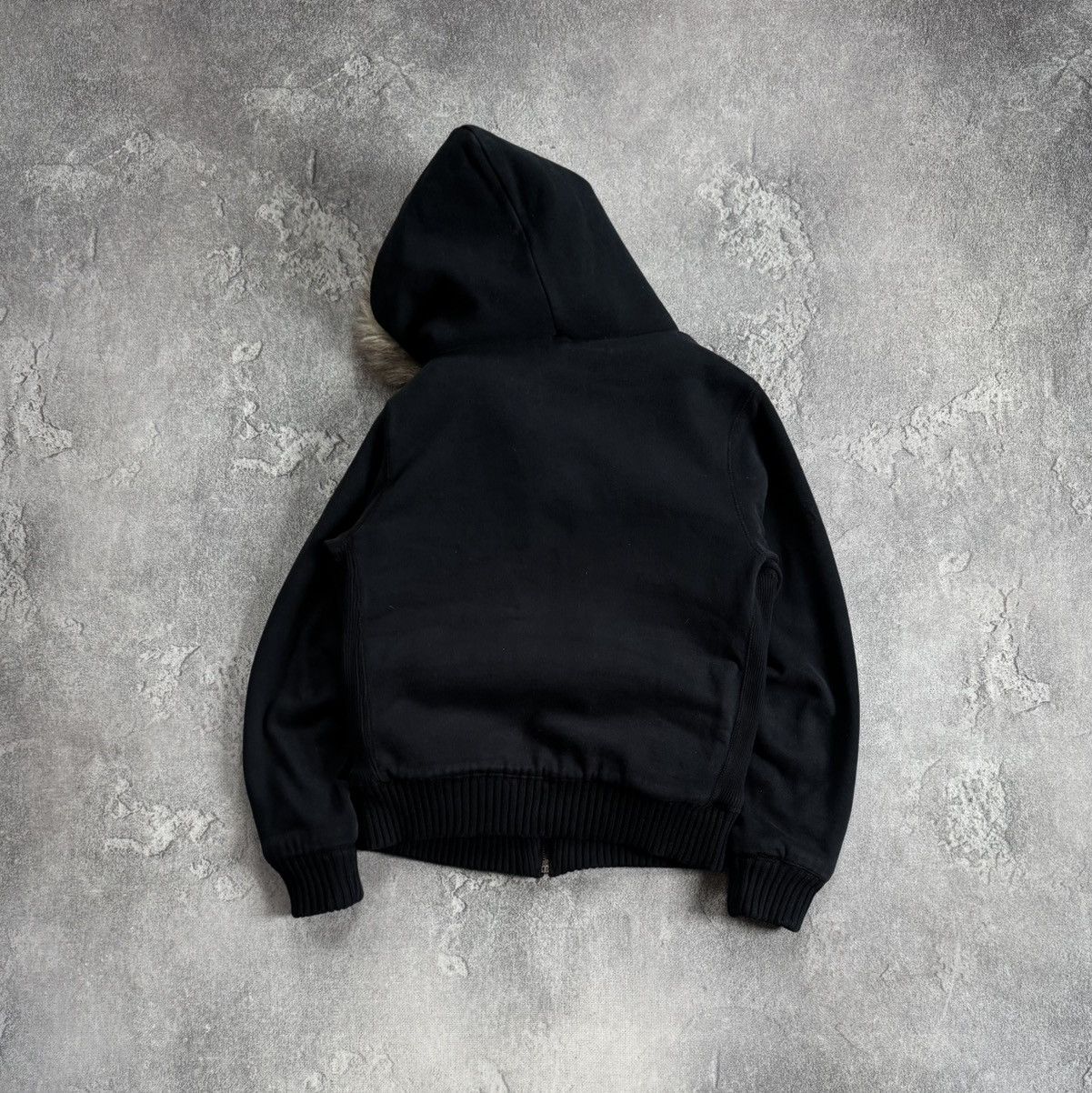 Abercrombie & Fitch Retro L/size fur faux hoodie hooded jacket if six was nine Size L / US 10 / IT 46 - 12 Thumbnail
