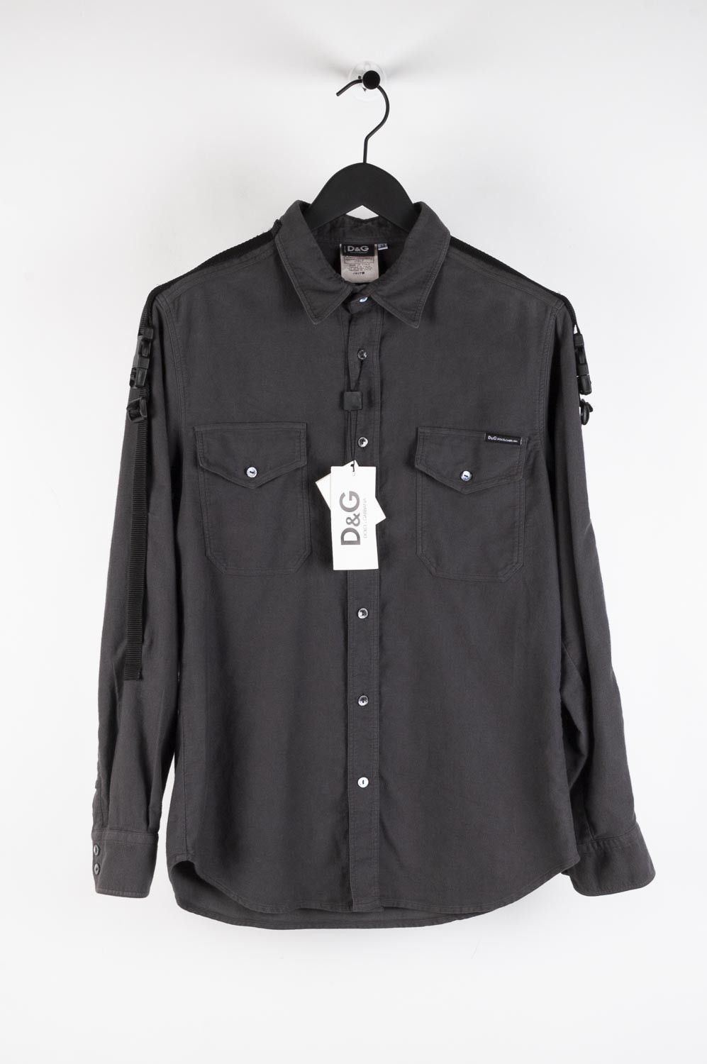 image of Dolce Gabbana Dolce&gabbana New Authentic Men Shirt Size 32/46 (M) in Grey