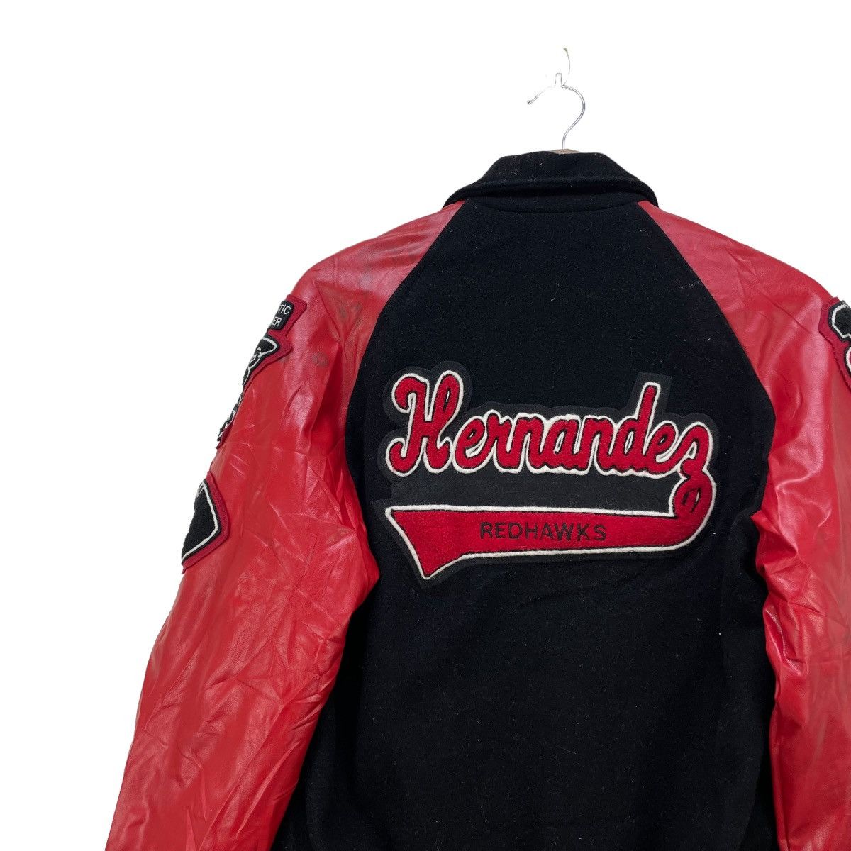 Other Vtg Barfour Hernandes RedHawks Varsity Letterman Jacket Size US XS / EU 42 / 0 - 4 Thumbnail