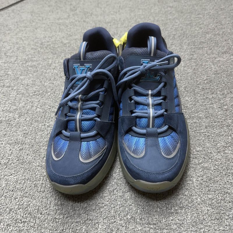 Louis Vuitton Louis Vuitton Blue Low-Top Athletic Sneakers for Men -2508 Size US 8 / EU 41 - 2 Thumbnail