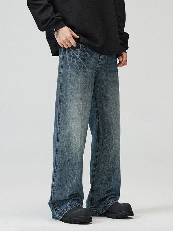 Japanese Brand Men's Lightning American Retro Flared Washed Jeans Size US 32 / EU 48 - 4 Thumbnail