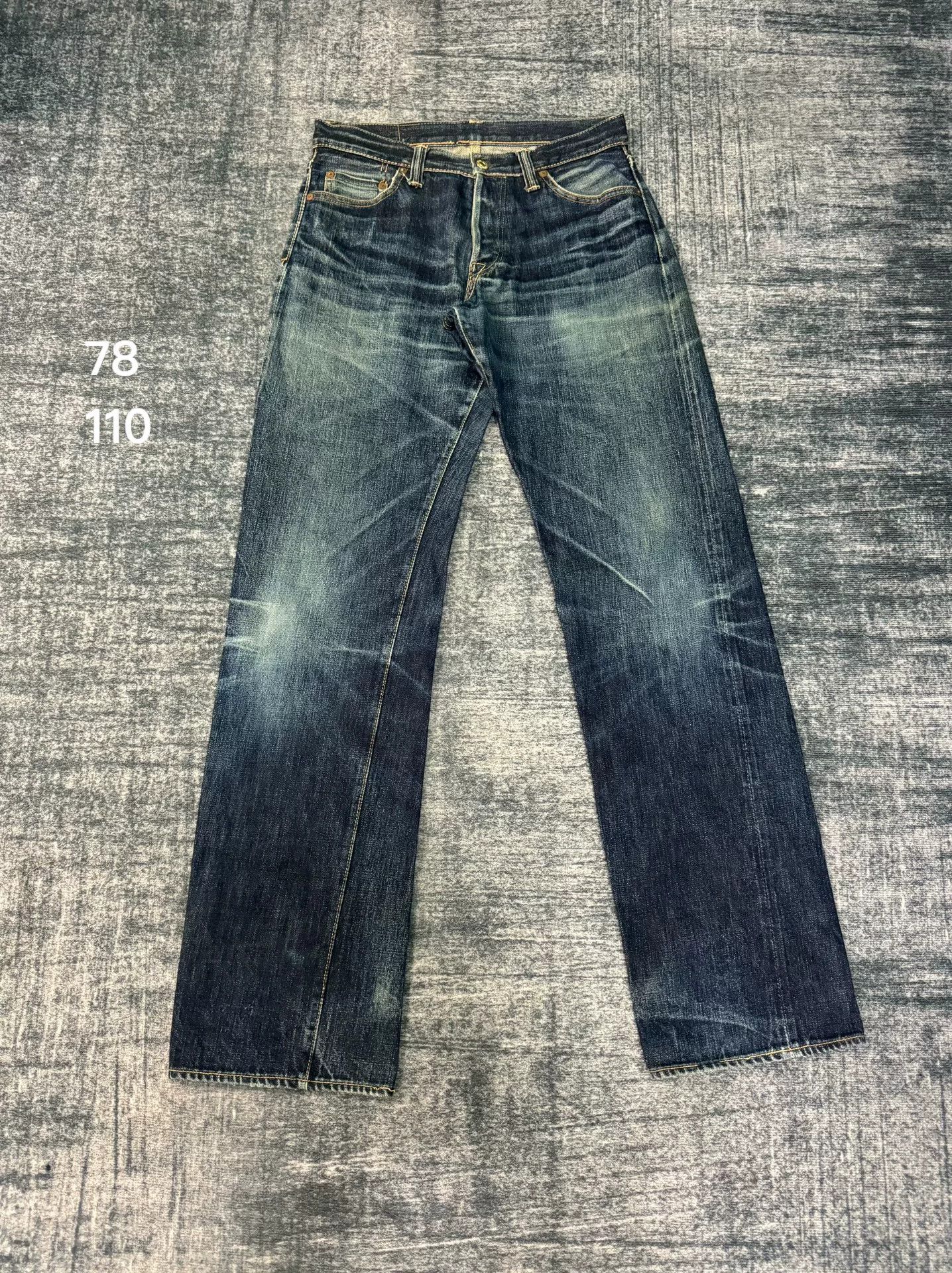 Vintage Vintage The Strike Gold SG101 Retro Blue Jeans Size US 31 - 1 Thumbnail