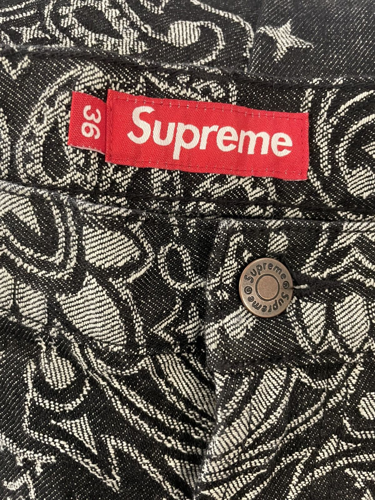 Supreme Supreme Bandana Jacquard Baggy Jean 36 Size US 36 / EU 52 - 4 Thumbnail