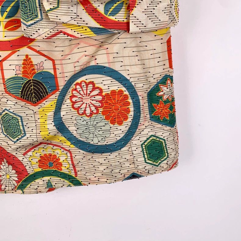 Louis Vuitton Louis Vuitton Colorful floral print printed silk casual sk Size 35" - 4 Thumbnail
