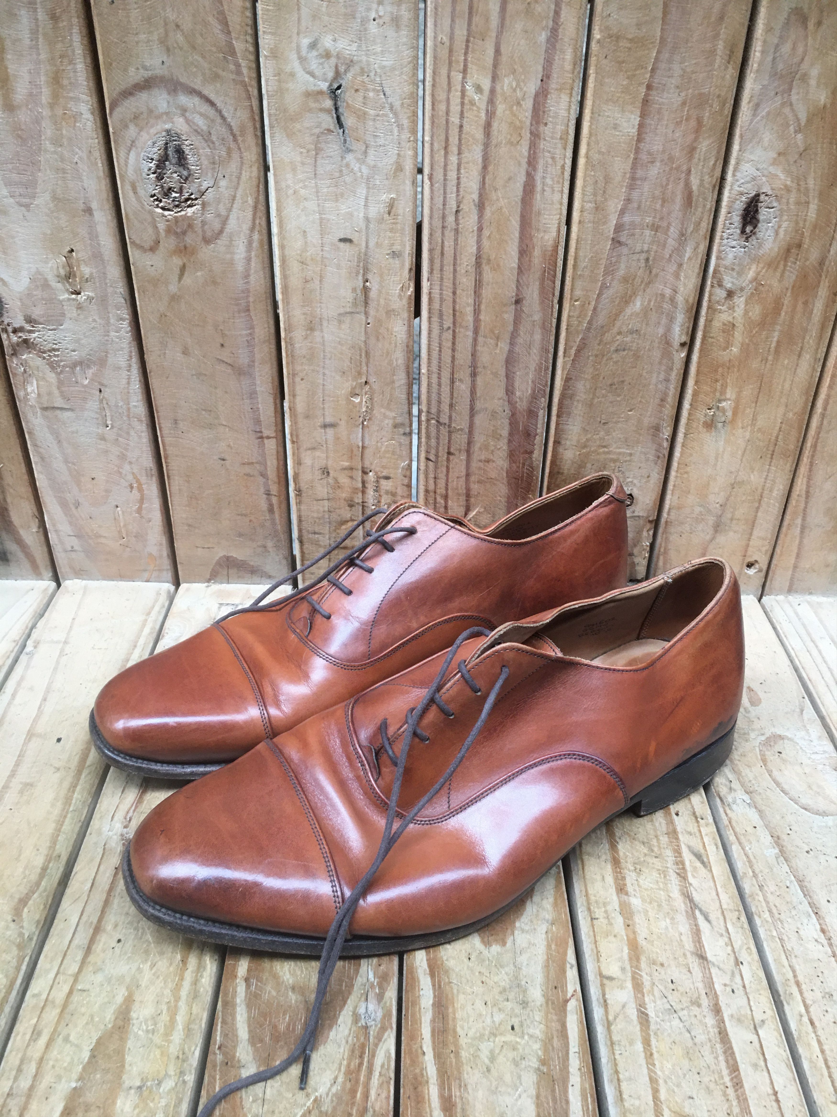 Tricker's Tricker's Regent brown plain toe leather shoes Uk 10 Size US 11 / EU 44 - 15 Thumbnail