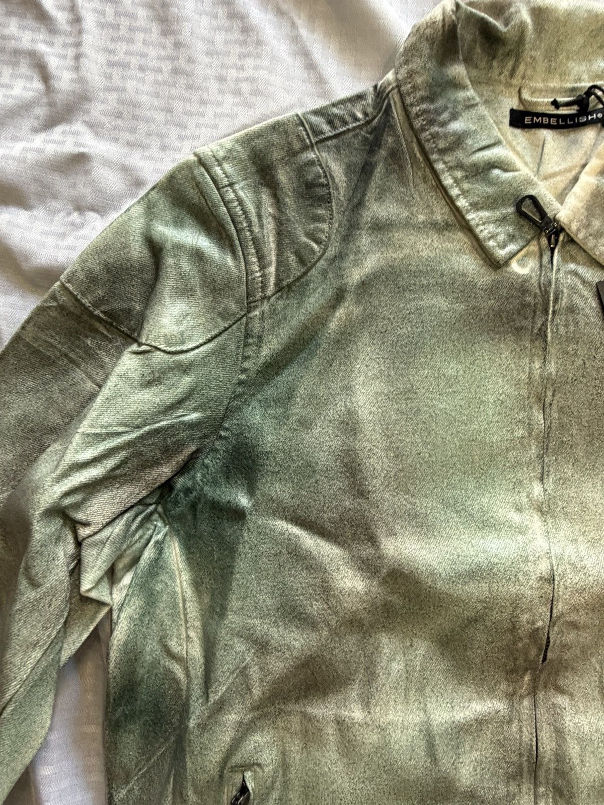 Embellish Embellish Waxed Denim Jacket Size US XL / EU 56 / 4 - 5 Thumbnail
