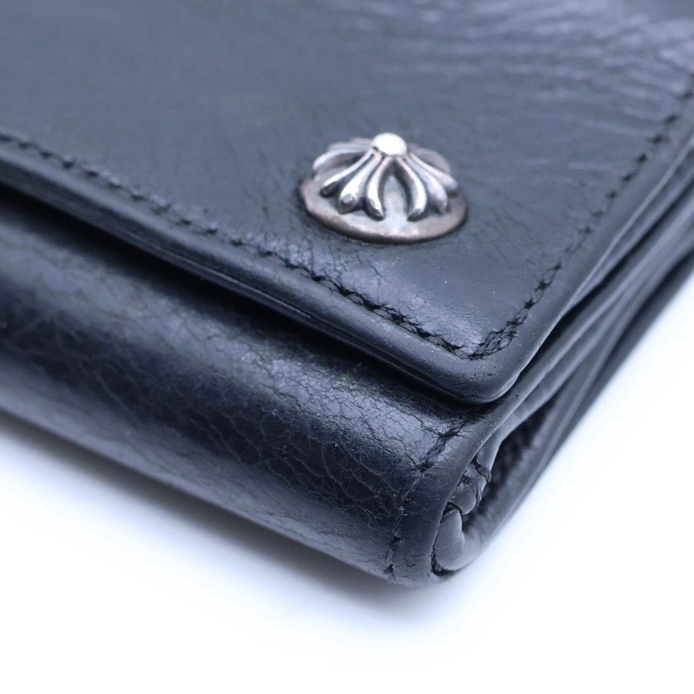 Chrome Hearts Chrome Hearts 3 Fold Cross Leather Wallet Black Size ONE SIZE - 5 Thumbnail