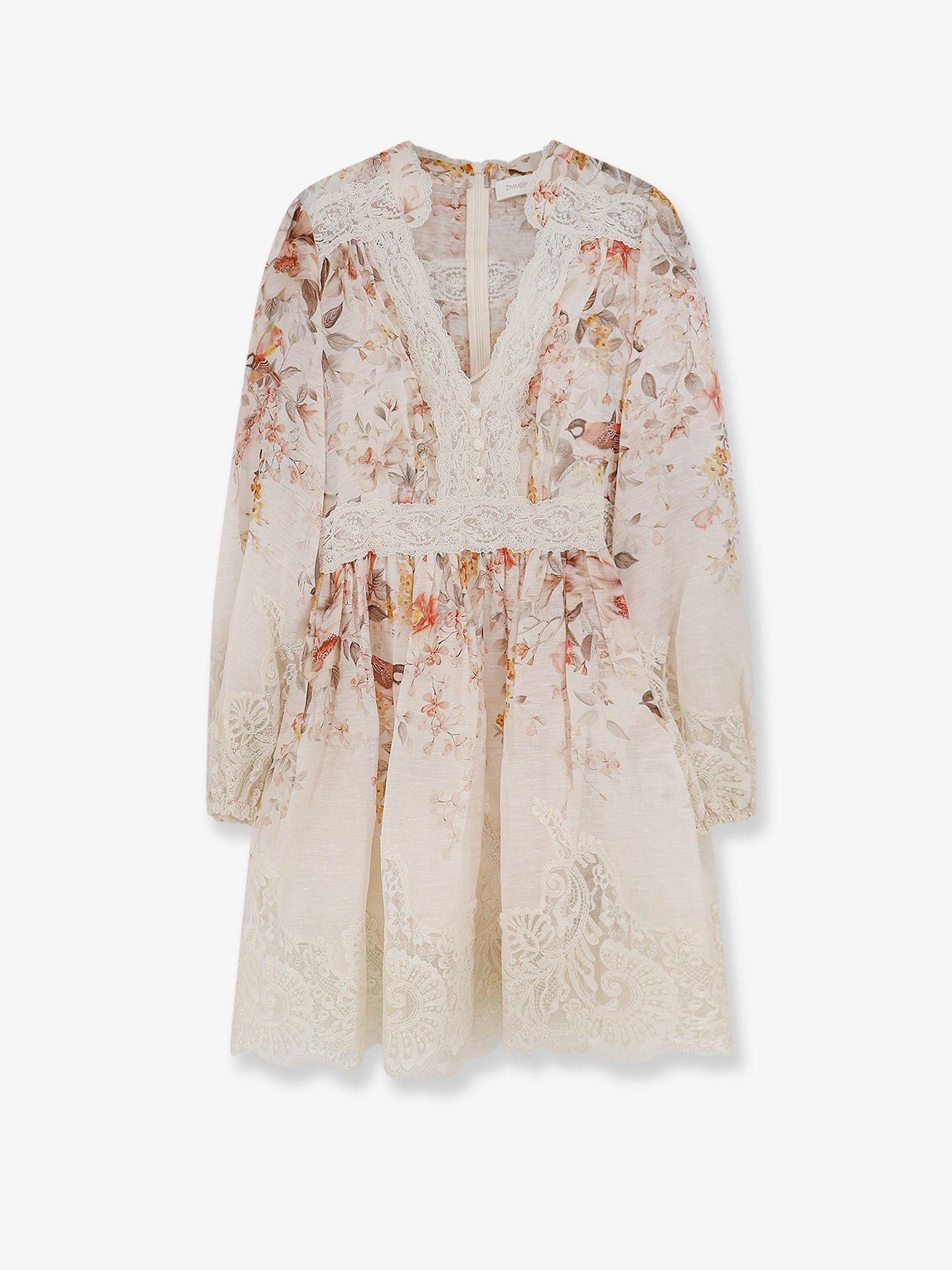 Zimmermann Luna Linen And Silk Dress Size L / US 10 / IT 46 - 1 Thumbnail