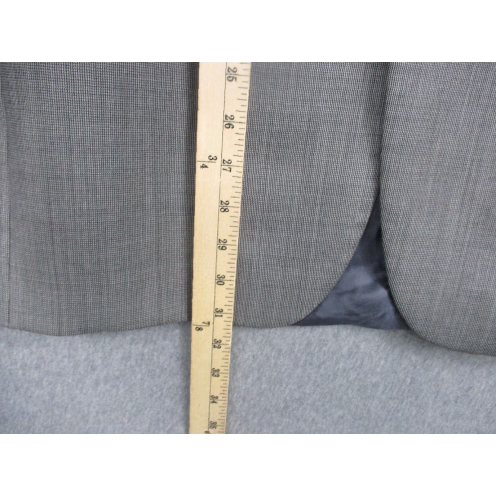 Brooks Brothers Brooks Brothers Blazer Mens 40L Gray Check 346 Fitzgerald Fit Wool Suit Jacket Size 40R - 3 Thumbnail
