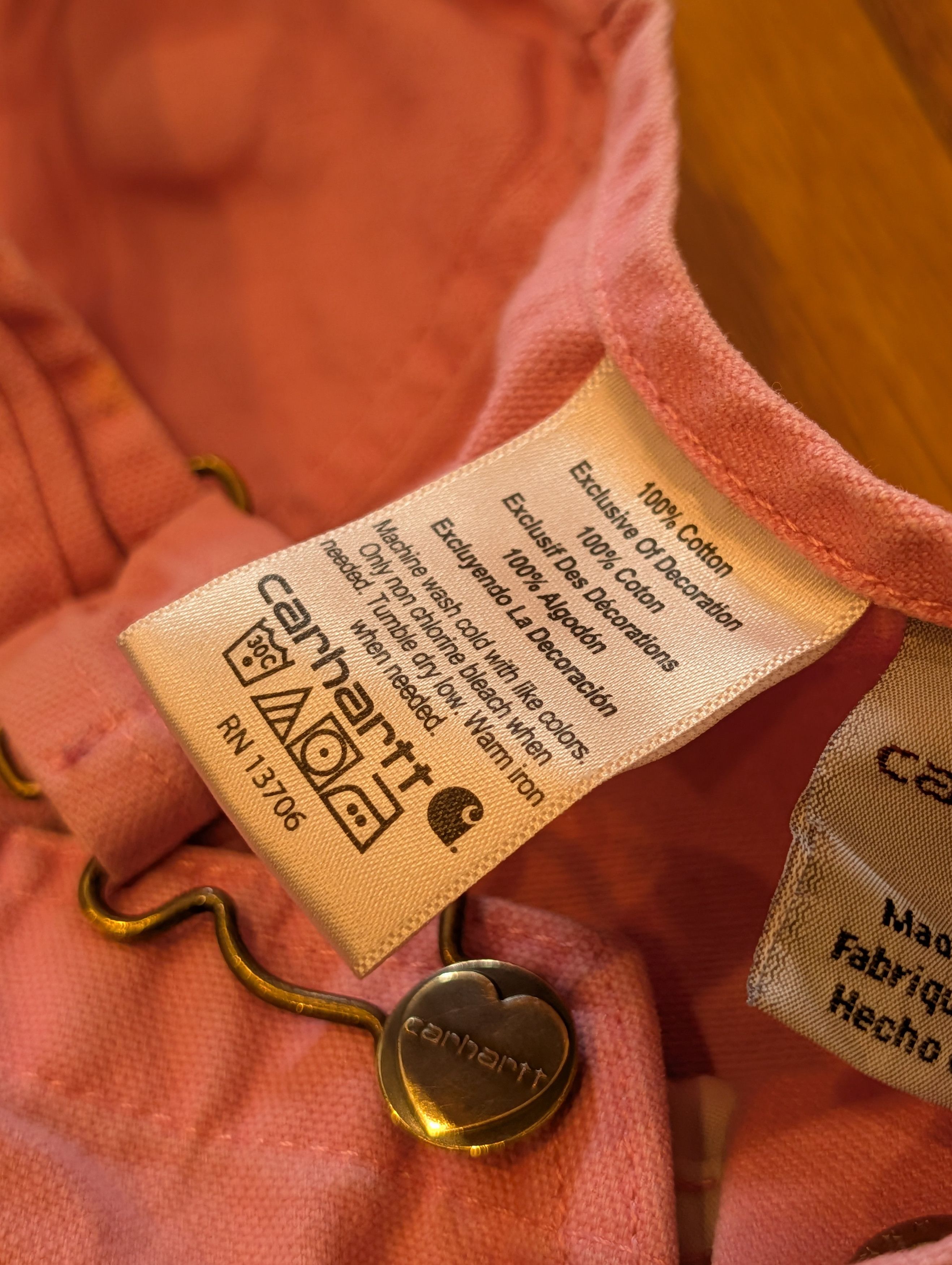 Carhartt Carhartt Toddler Canvas Overalls 3T Duck Canvas Heart Button Size 24" / US 00 / IT 34 - 5 Thumbnail