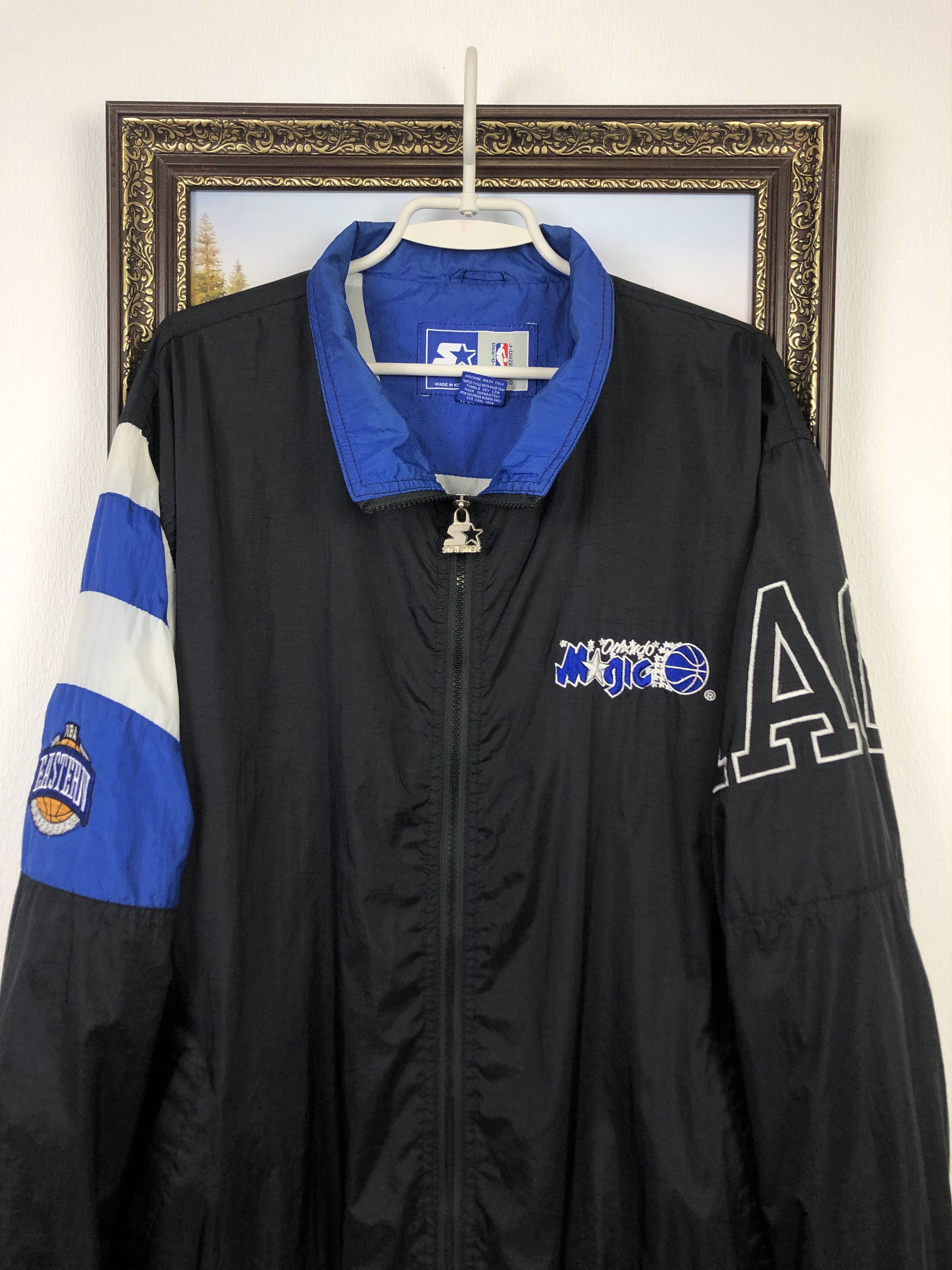 NBA Vintage Starter Orlando Magic NBA Jacket Rare Hype Size US XL / EU 56 / 4 - 2 Thumbnail