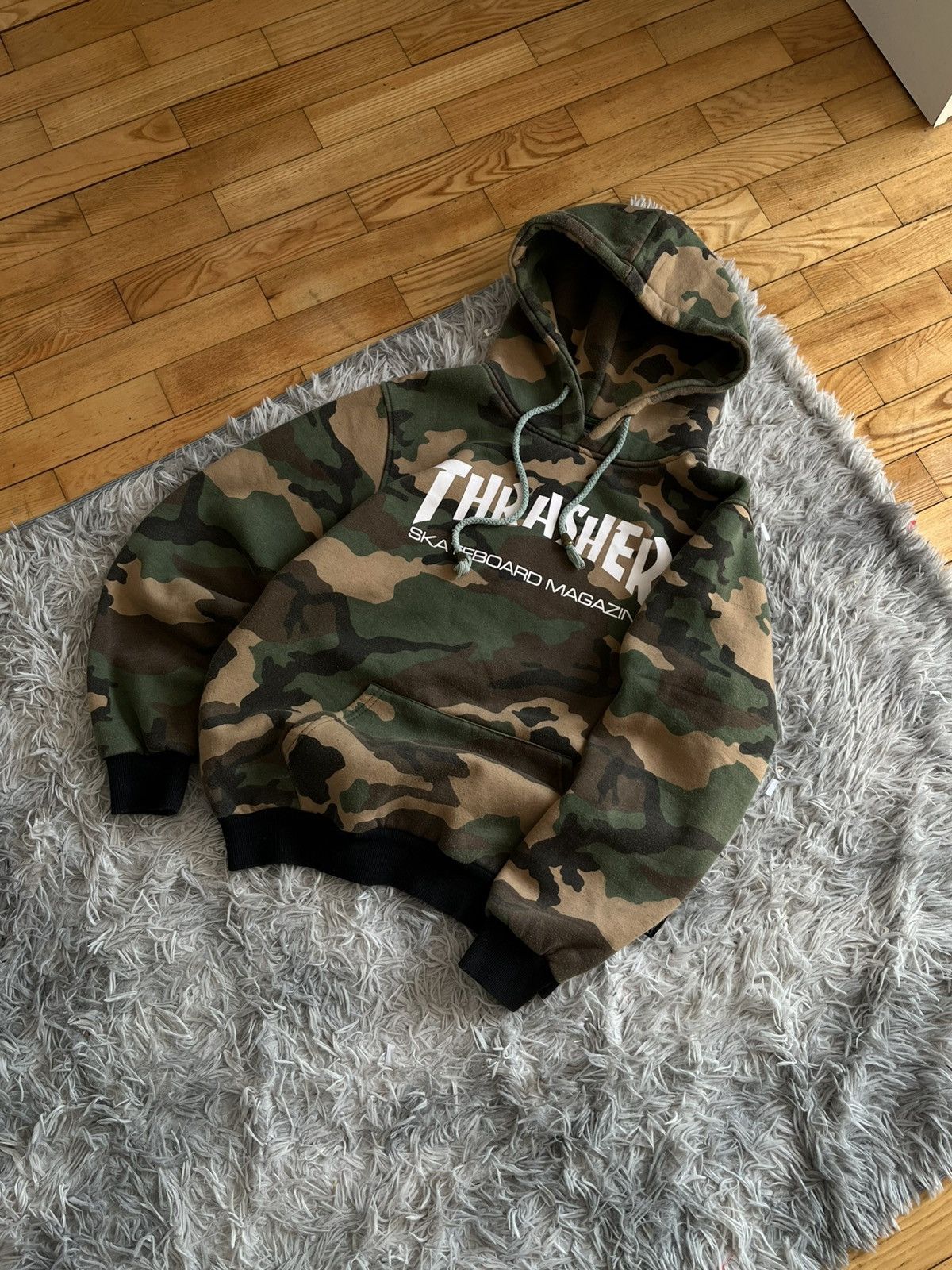 Thrasher Vintage Thrasher Camo Hoodie Skateboard Size L Size US M / EU 48-50 / 2 - 5 Thumbnail