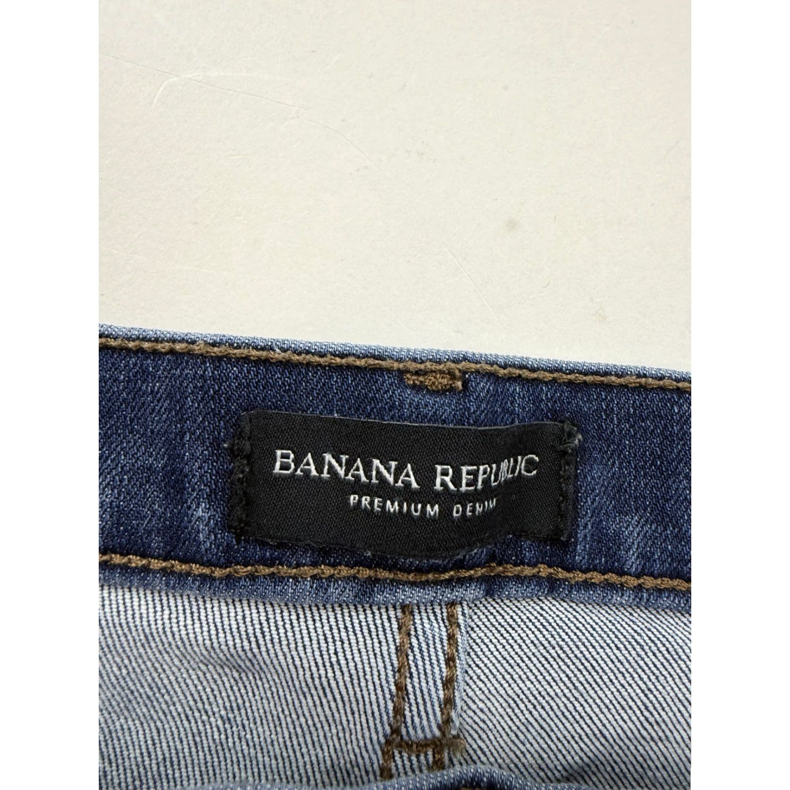 Banana Republic Banana Republic Jeans Womens 33 Blue Skinny Slim Fit Premium Denim Stretch Fashionable Everyday Casual 90s? Size 24" / US 00 / IT 34 - 3 Thumbnail