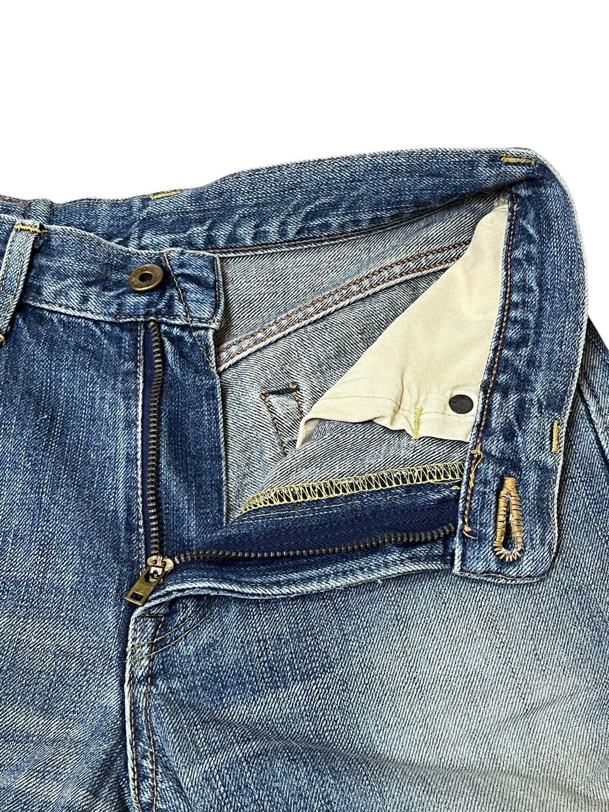 Edwin Vintage EDWIN 505 ZX button fly dirty redline selvedge jeans Size US 28 / EU 44 - 11 Thumbnail