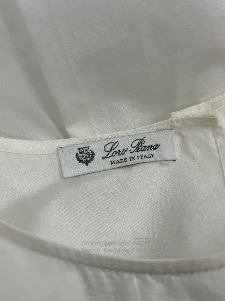 Loro Piana Loro Piana White Long Sleeve Shirt Size XS / US 0-2 / IT 36-38 - 4 Thumbnail