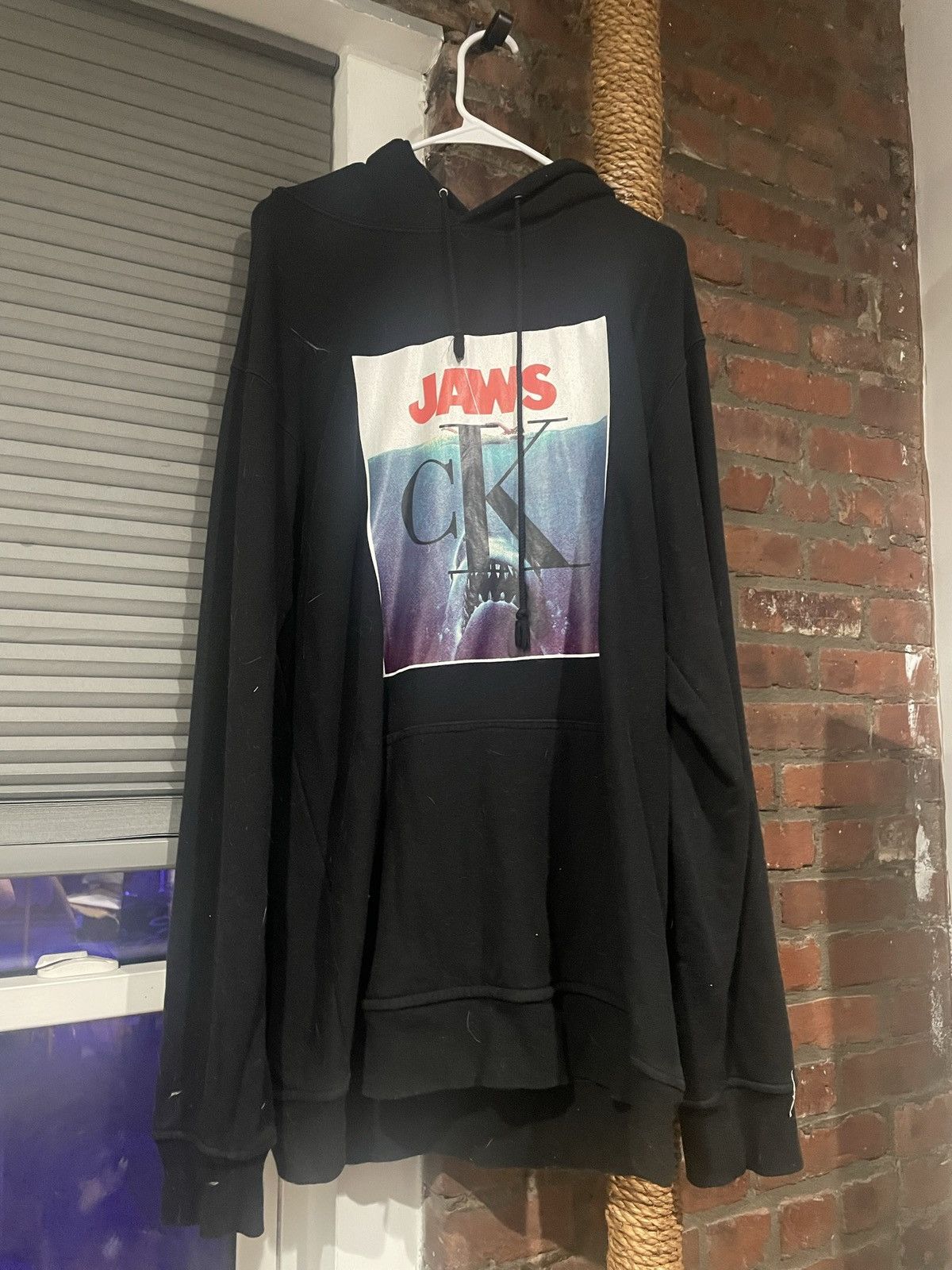 Calvin klein jaws hoodie best sale