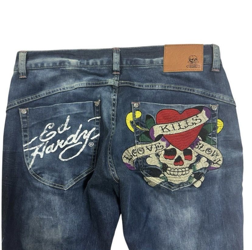 Ed Hardy × Vintage Ed Hardy Japanese Label Y2K pants 14th addiction Size 28" / US 6 / IT 42 - 2 Thumbnail